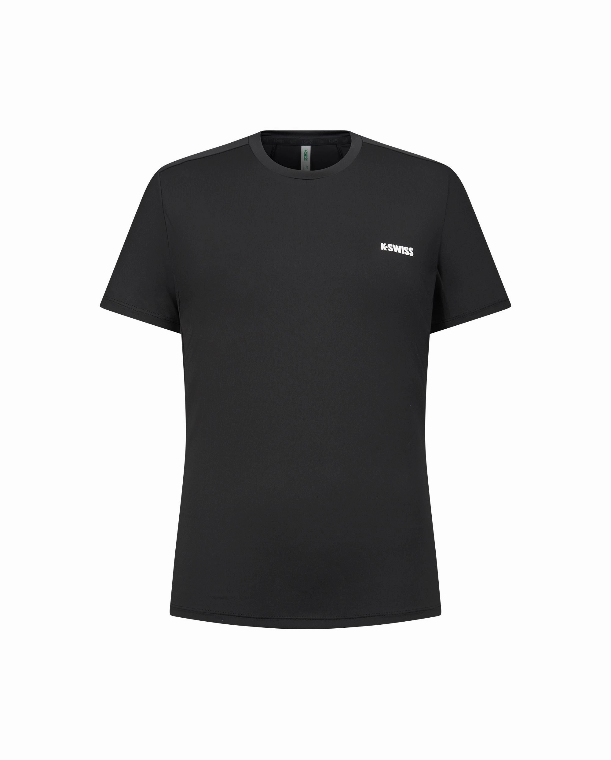 1911665-008 | WOMEN'S K-SWISS LOGO QUICK DRY T-SHIRT | BLACK