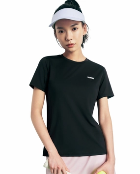 1911665-008 | WOMEN'S K-SWISS LOGO QUICK DRY T-SHIRT | BLACK
