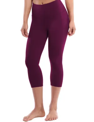 19" High Waist Crop Tight Capris grapevine_Pilates