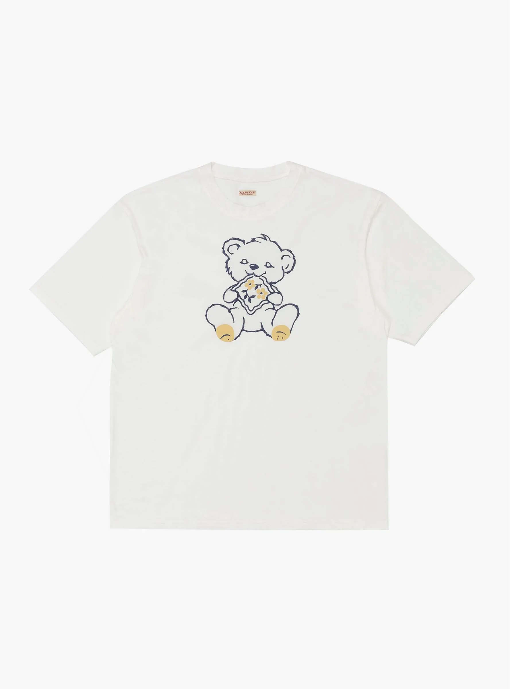 20 Jersey Crew T-Shirt Peckish Little Bear White