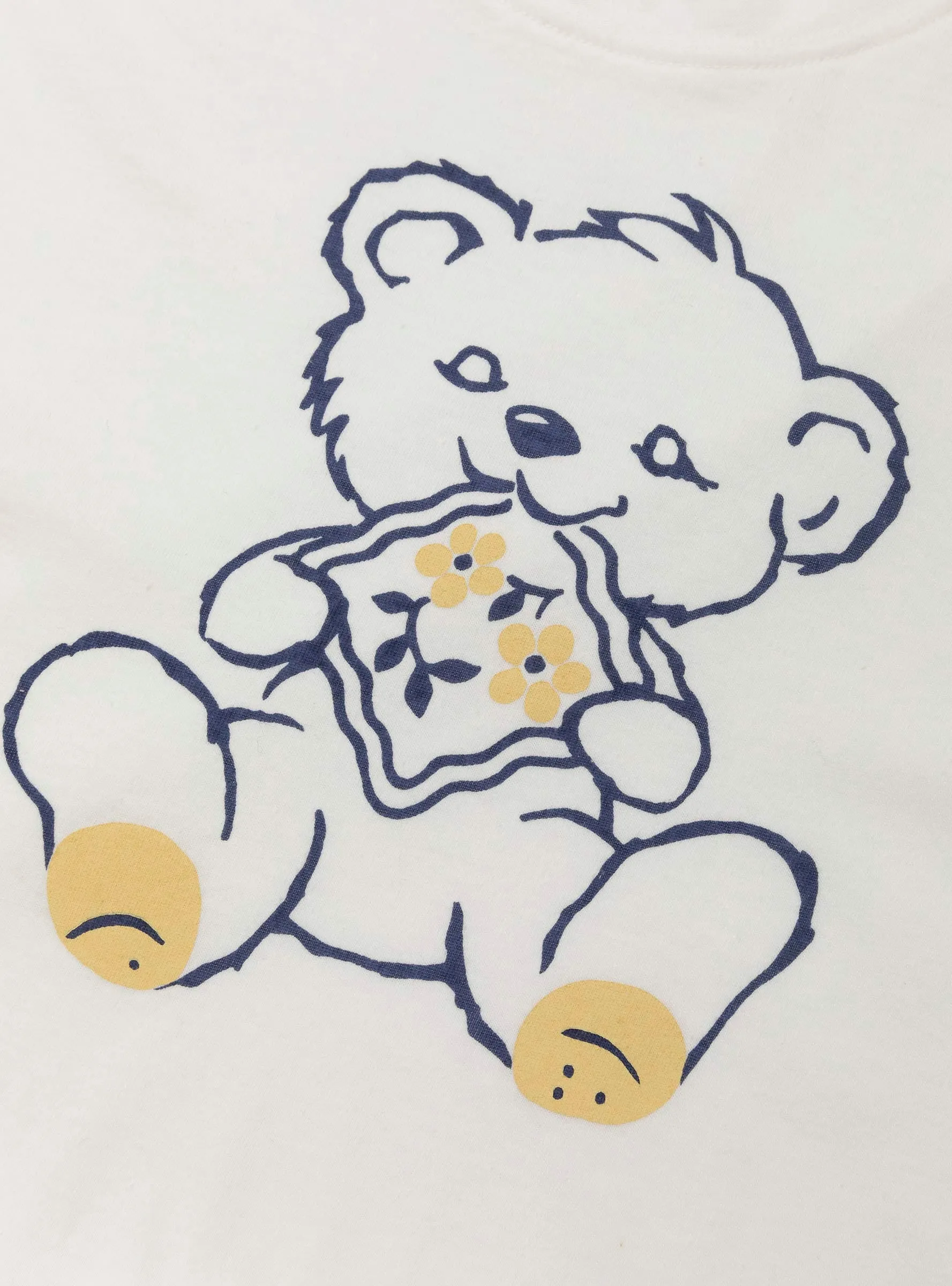 20 Jersey Crew T-Shirt Peckish Little Bear White
