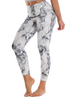 22" High Waist Crop Tight Capris arabescato_Pilates
