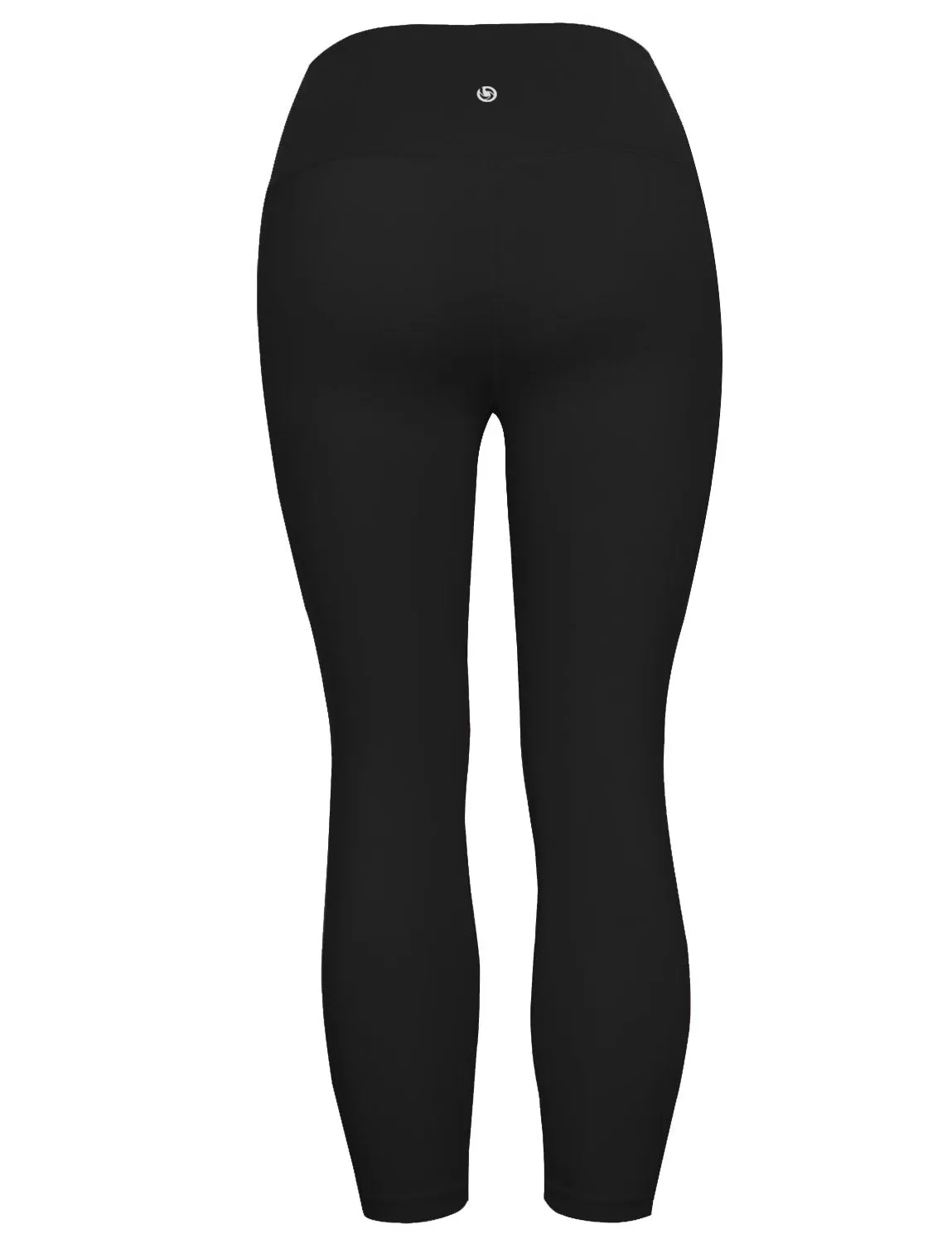 22" High Waist Crop Tight Capris black_Golf