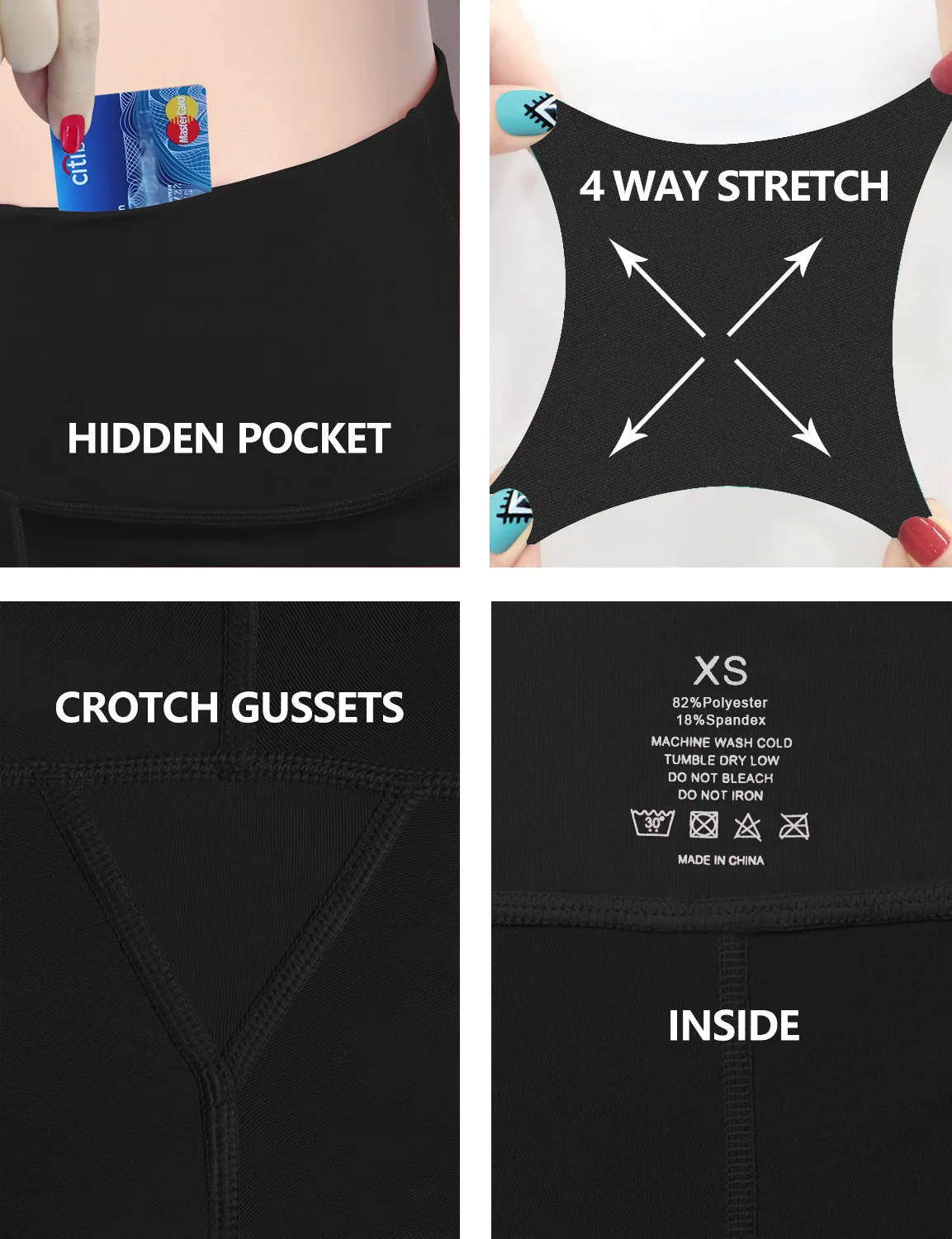 22" High Waist Crop Tight Capris black_Golf