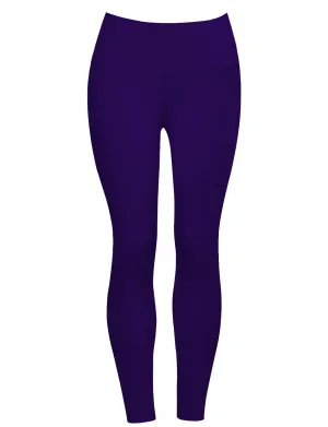 22" High Waist Crop Tight Capris darkpurple_yogastudio