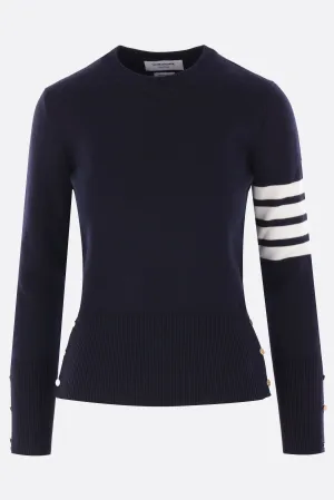 4-bar cotton sweater