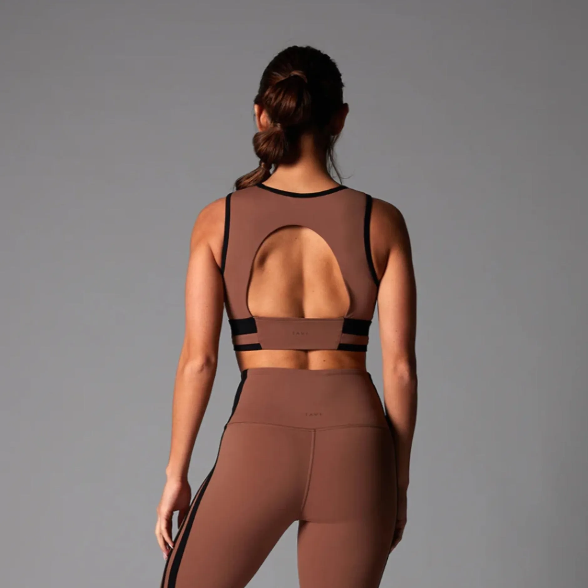Agility Sports Bra - Clove Stripe