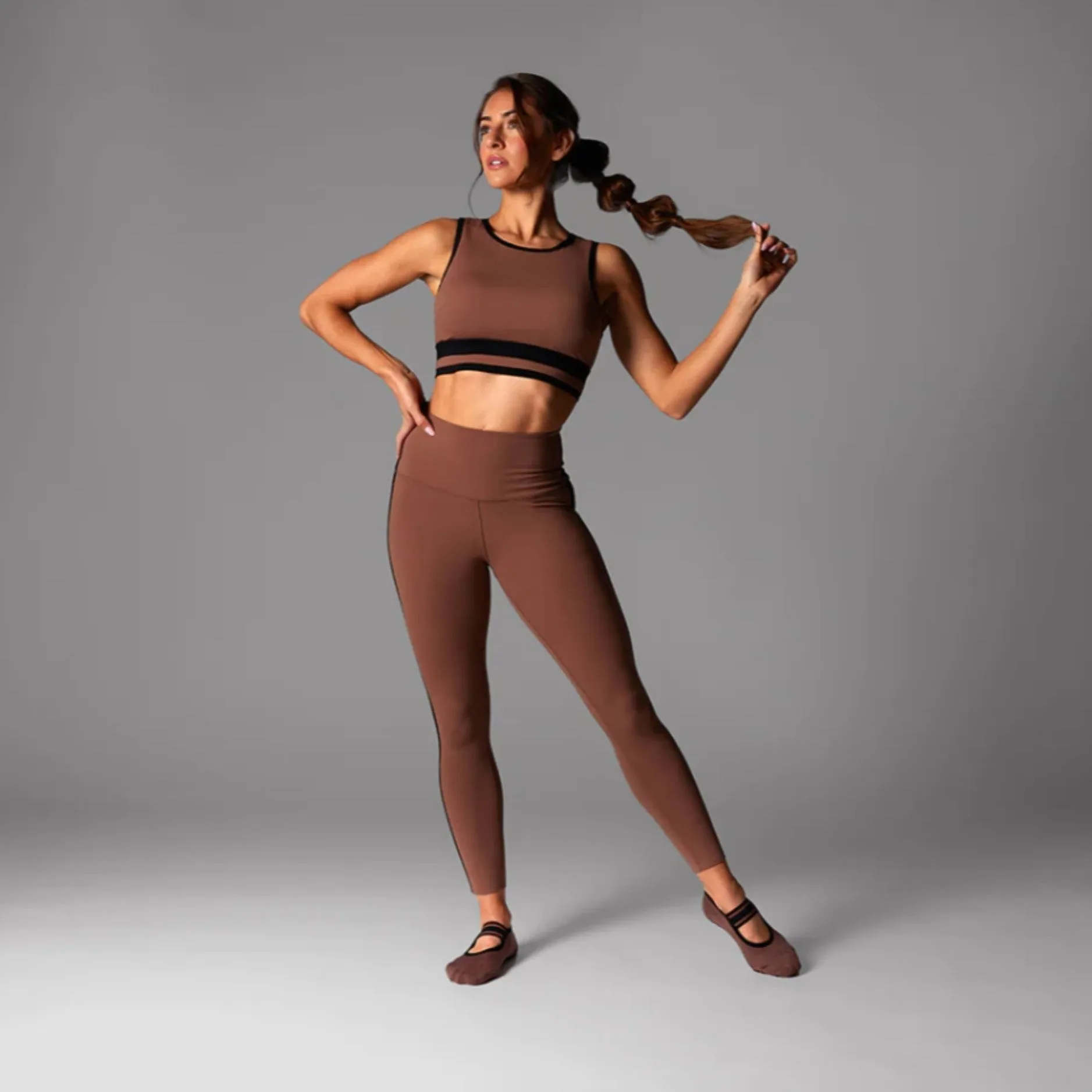 Agility Sports Bra - Clove Stripe