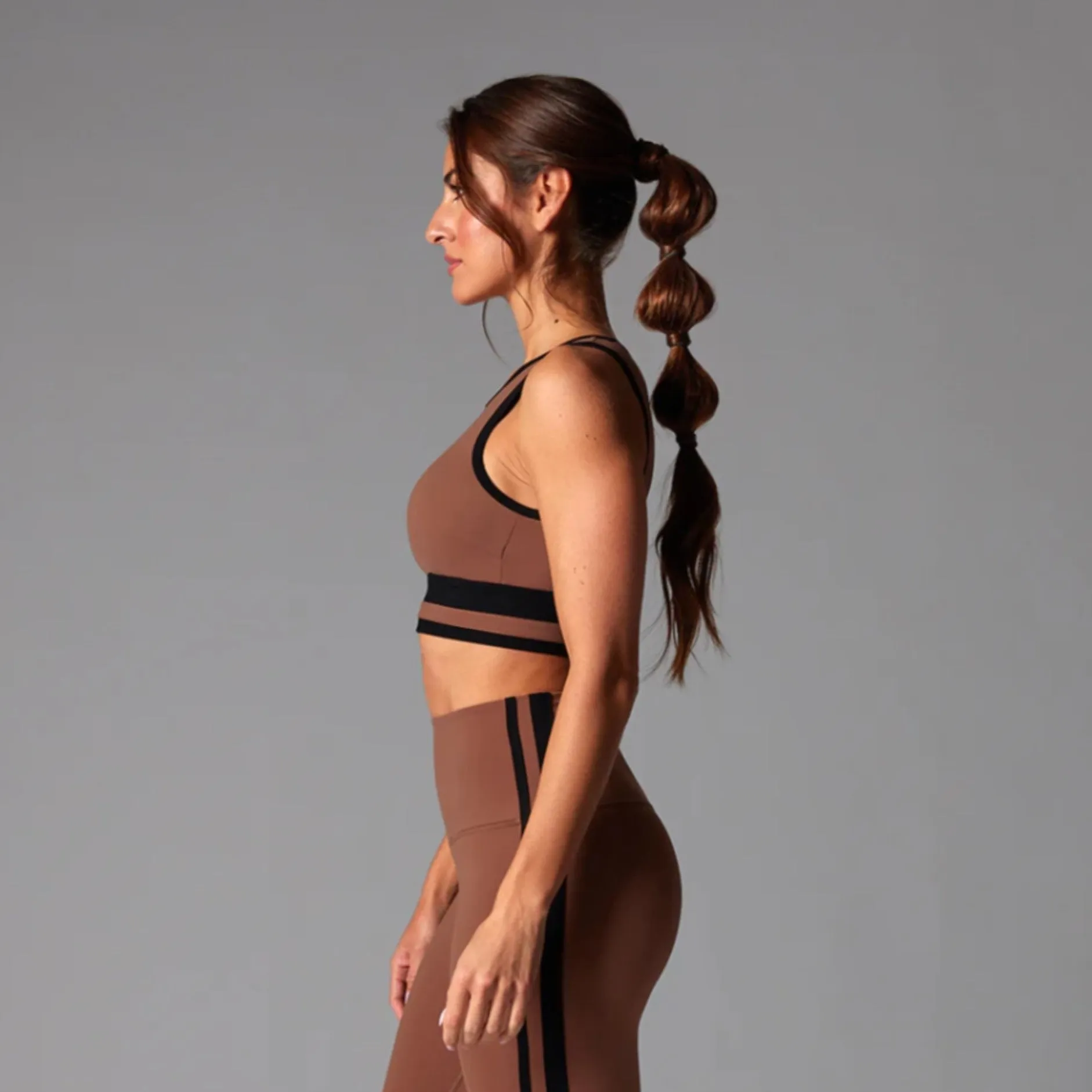 Agility Sports Bra - Clove Stripe