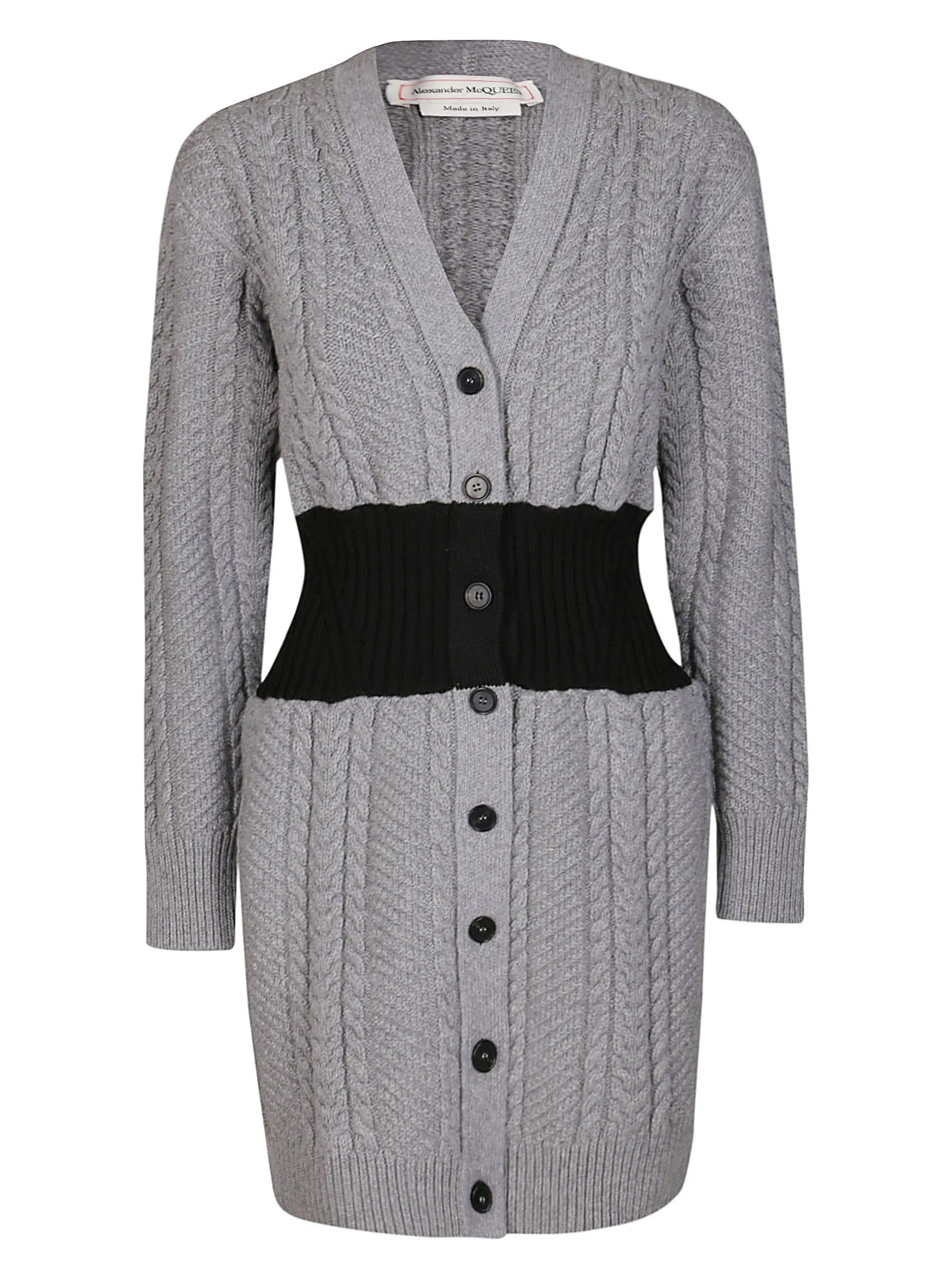Alexander McQueen V-Neck Cable-Knit Cardigan