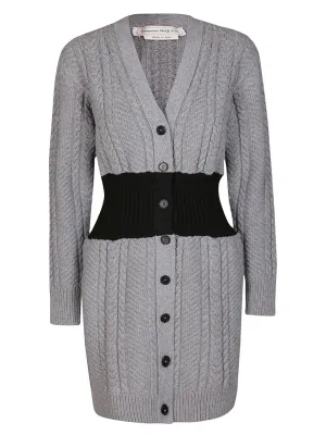 Alexander McQueen V-Neck Cable-Knit Cardigan