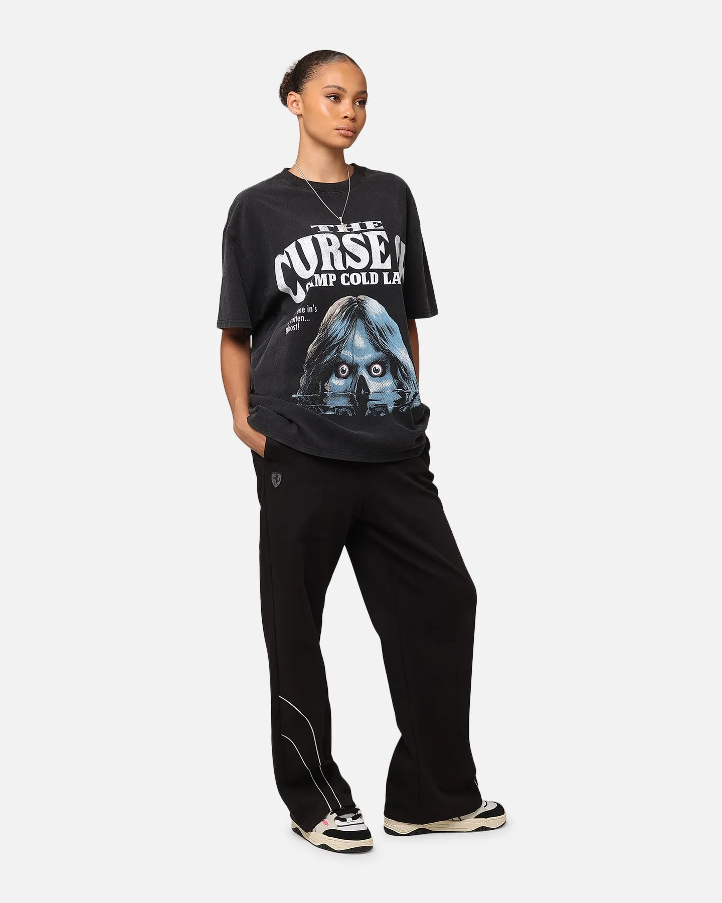 American Thrift X Goosebumps Cold Lake Heavy T-Shirt Vintage Black