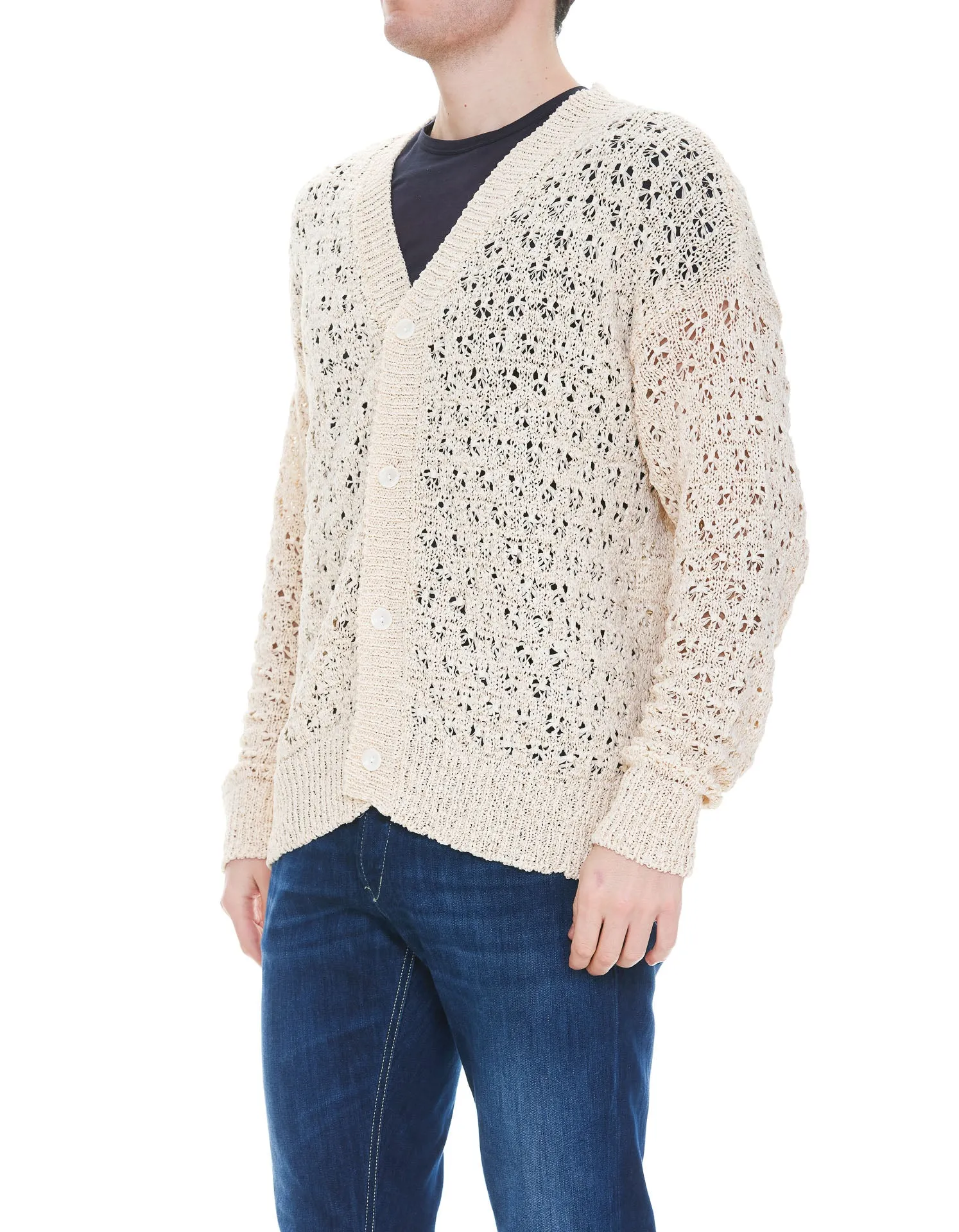 Andersson Bell V-Neck Open Knit Cardigan