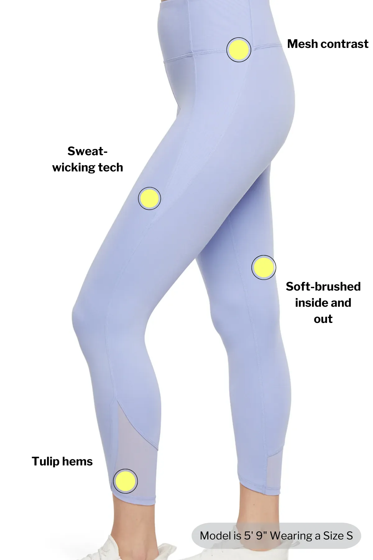 Annie Mesh Tight Ankle Legging