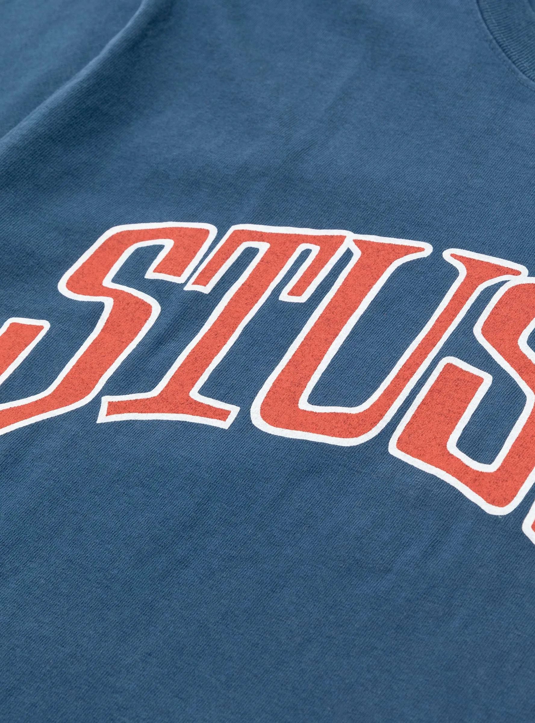 Arched Pigment Dyed Tee Navy