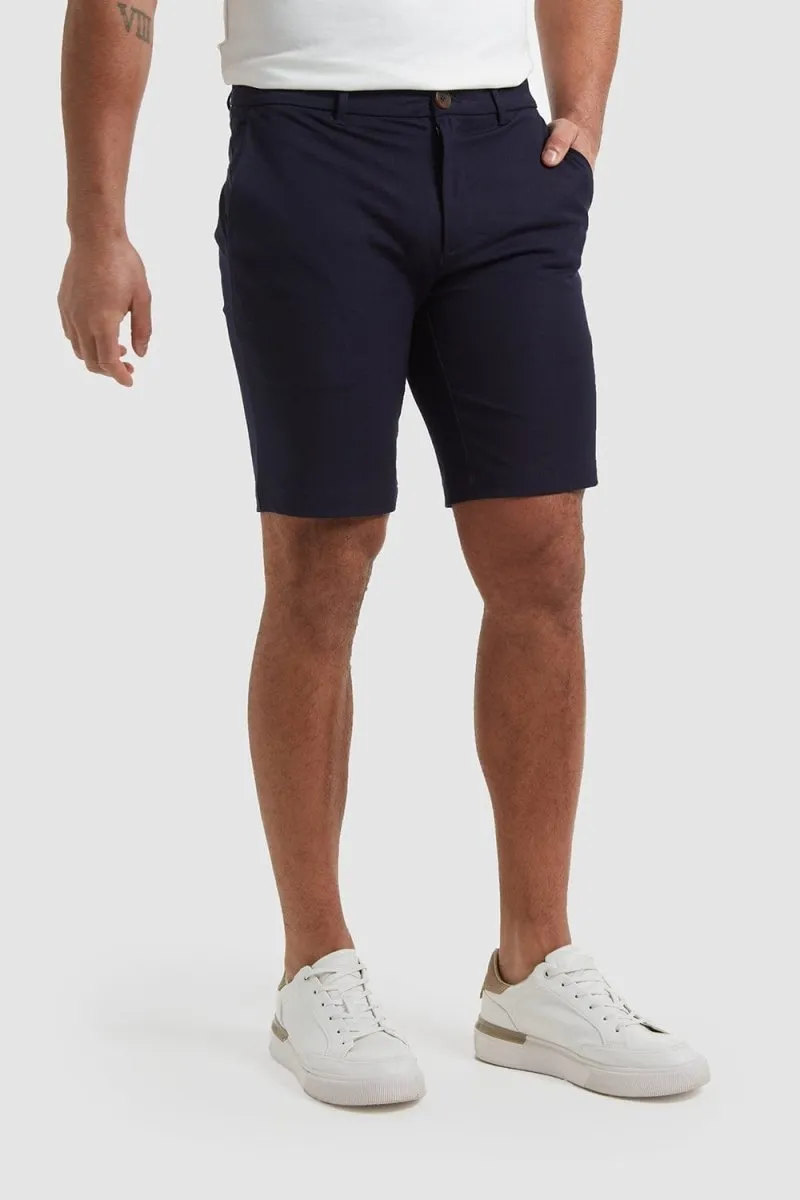 Athletic Fit Chino Shorts in Navy