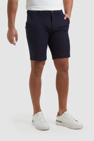 Athletic Fit Chino Shorts in Navy