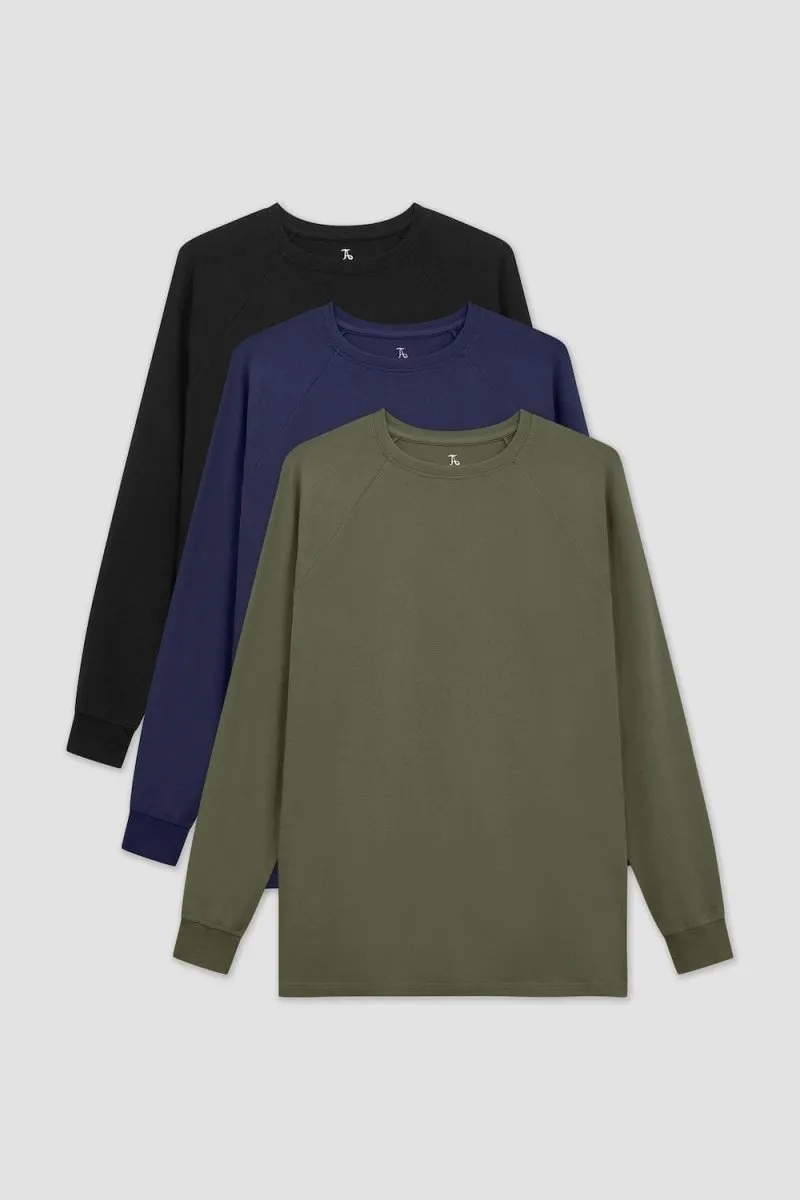 Athletic Fit Long Sleeve Veteran 3-Pack