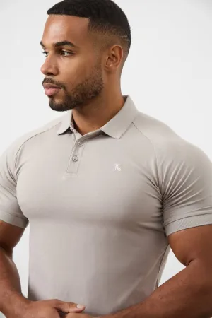 Athletic Fit Polo Shirt in Concrete Grey
