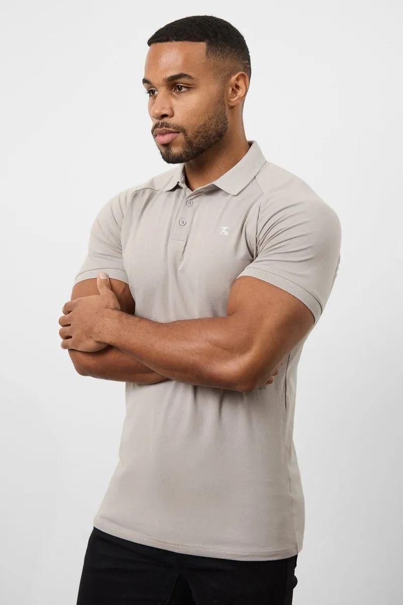 Athletic Fit Polo Shirt in Concrete Grey