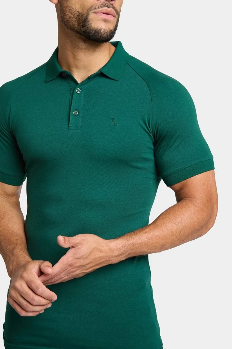 Athletic Fit Polo Shirt in Oxidised Green
