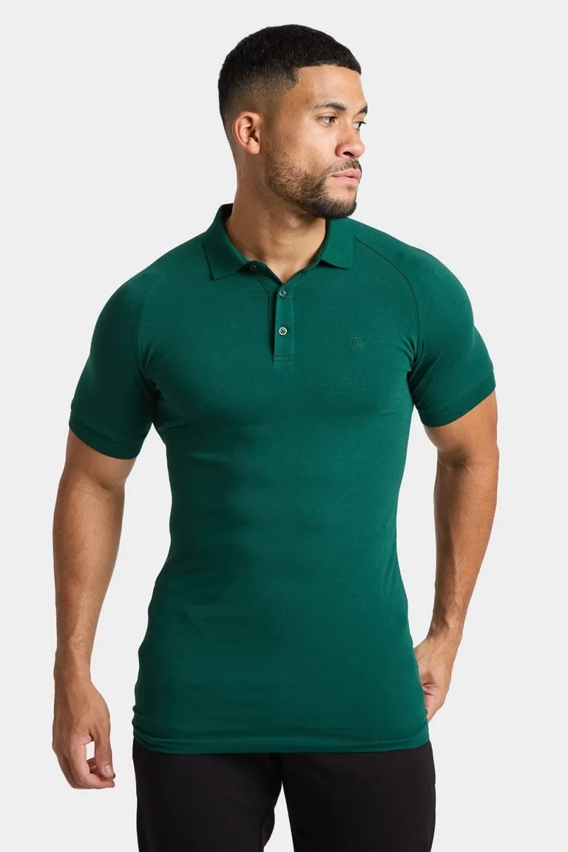 Athletic Fit Polo Shirt in Oxidised Green