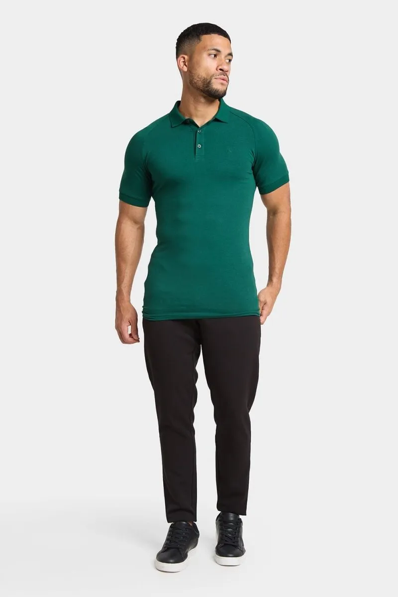 Athletic Fit Polo Shirt in Oxidised Green