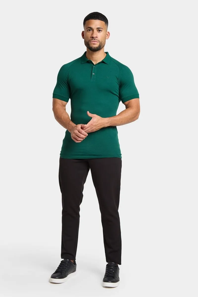 Athletic Fit Polo Shirt in Oxidised Green