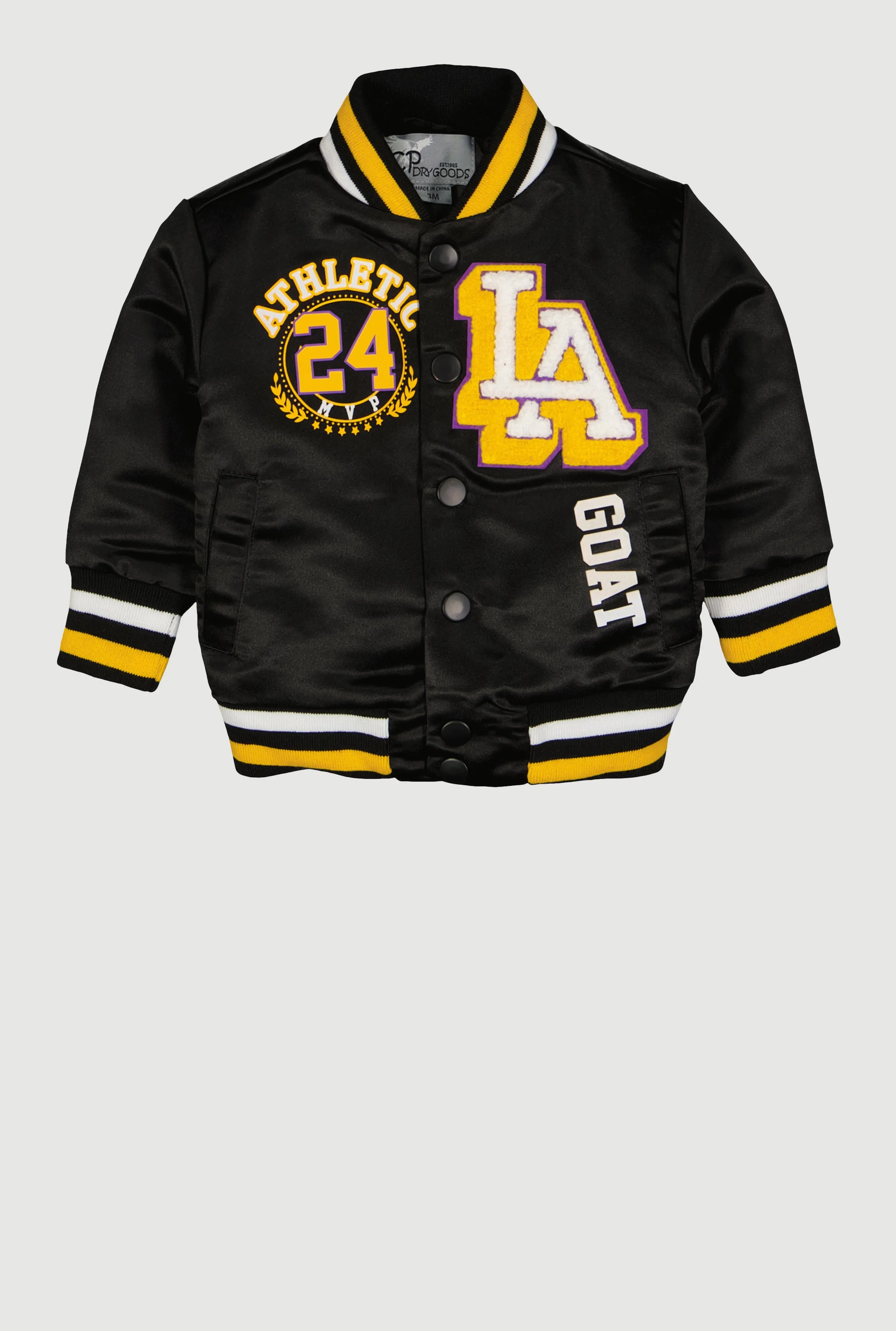 Baby Boys Chenille City Graphic Patch Varsity Jacket