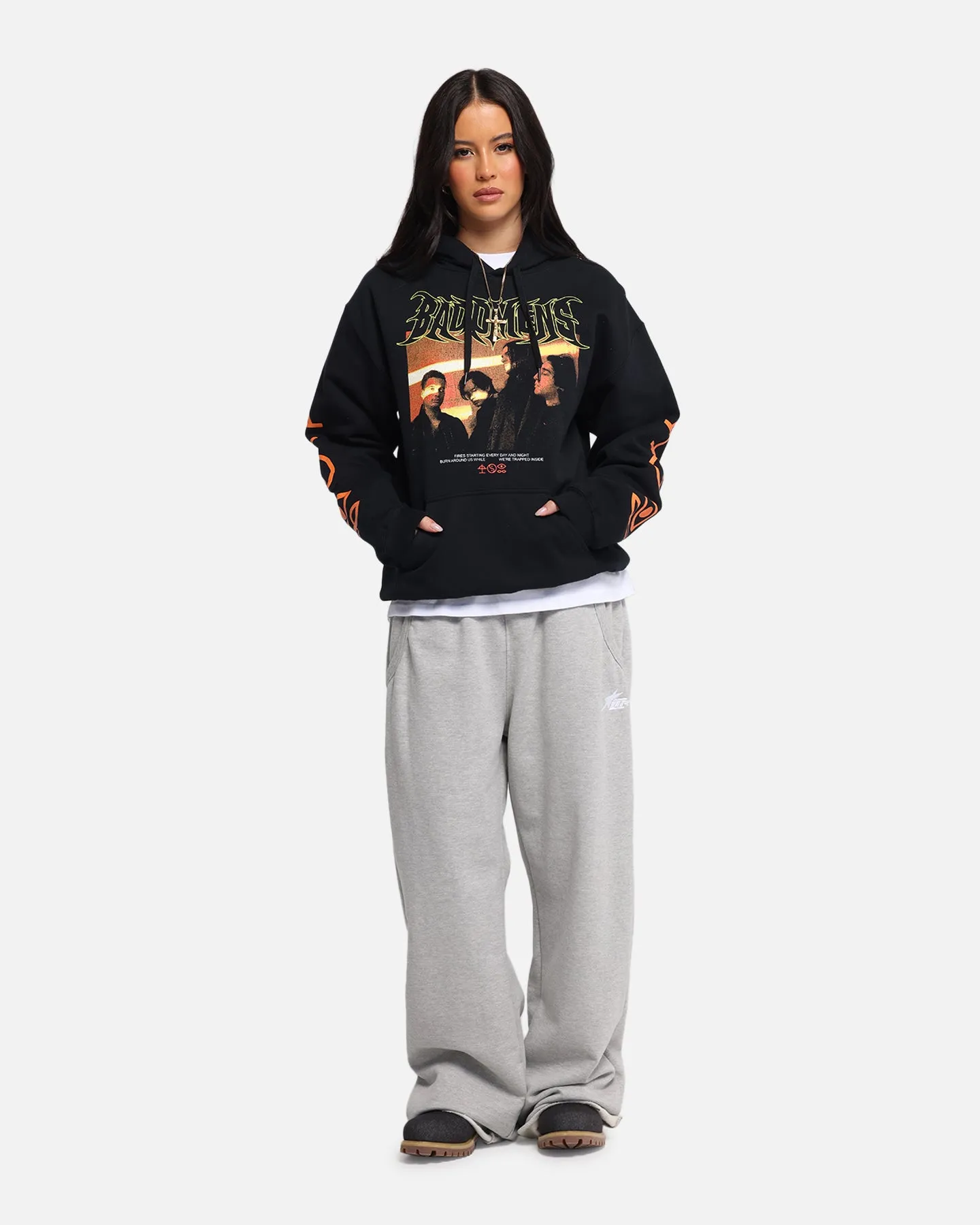 Bad Omens Fire Starting Hoodie Pepper