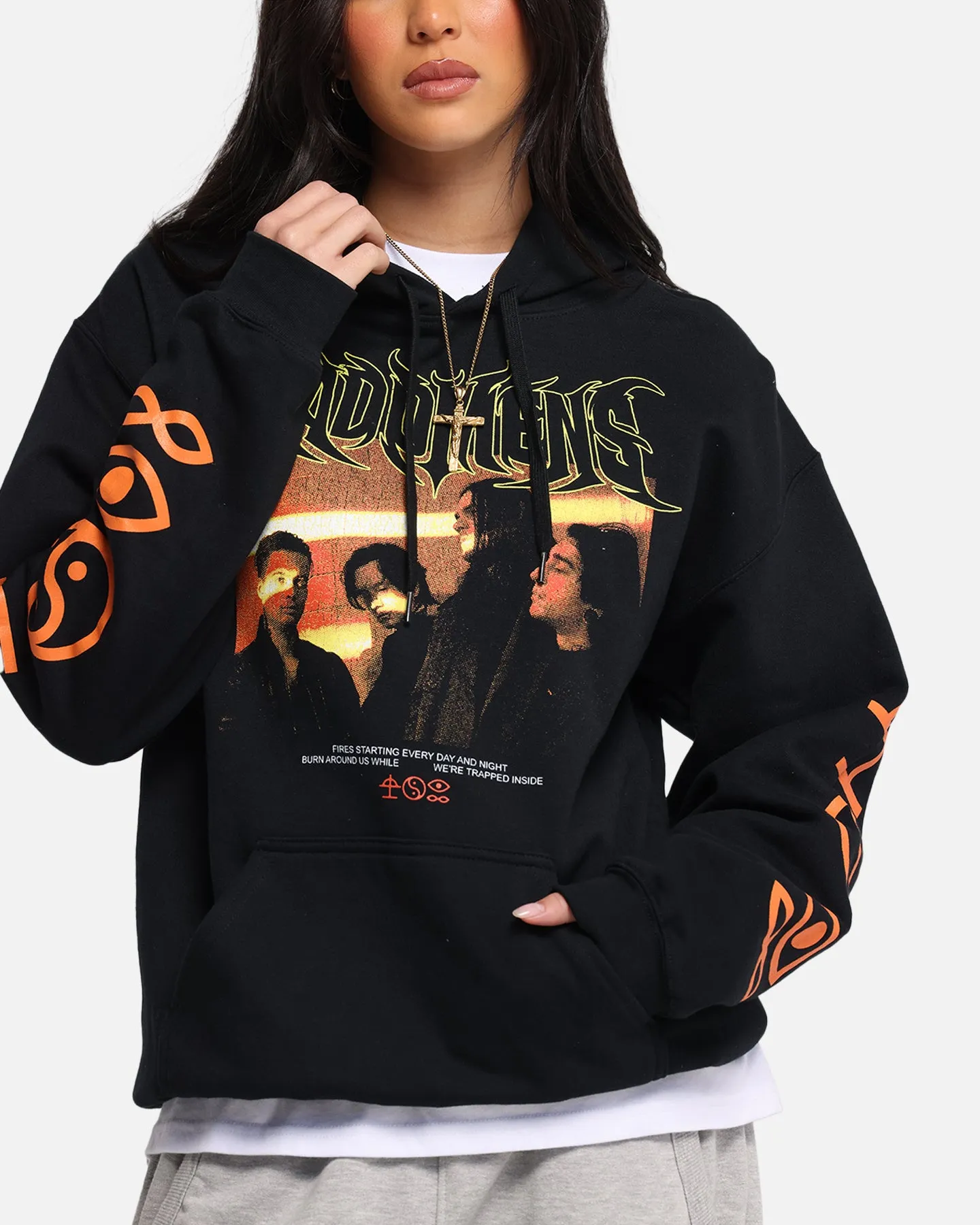 Bad Omens Fire Starting Hoodie Pepper