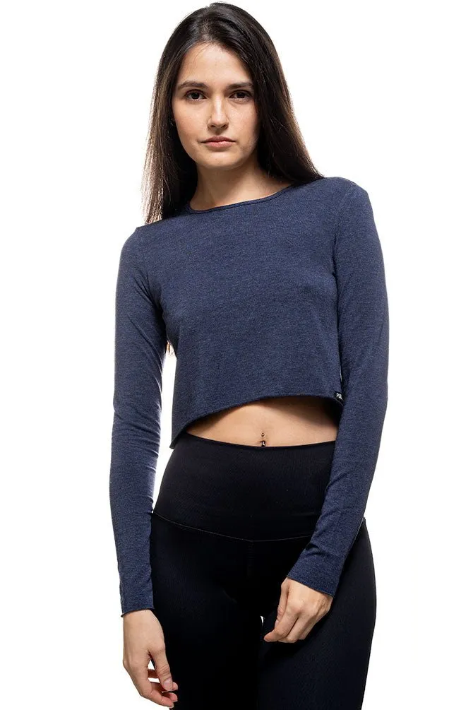 Bamboo Long Sleeve Crop Top