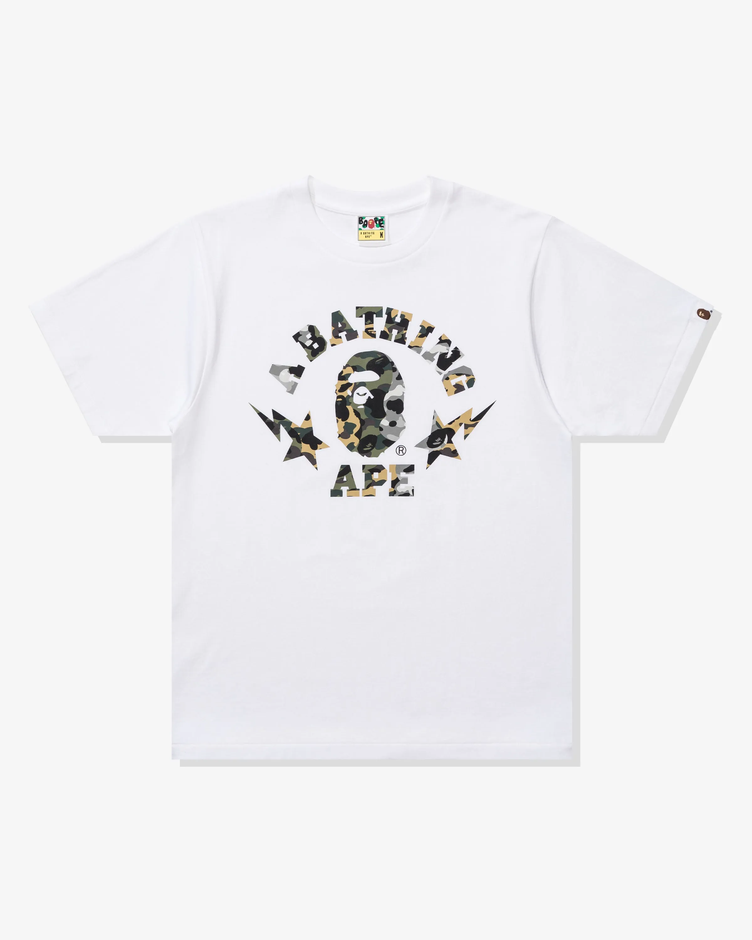 BAPE 1ST CAMO CRAZY STA COLLEGE TEE