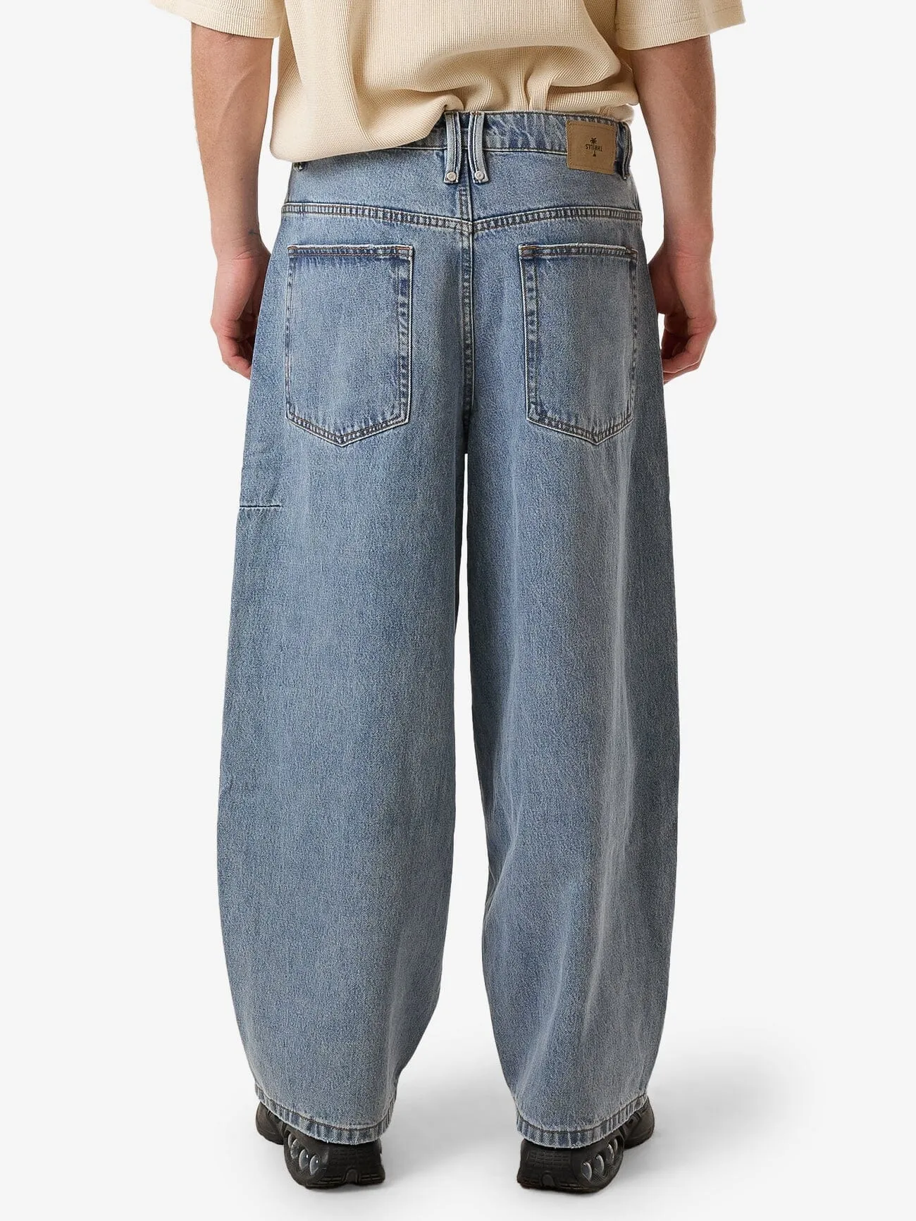 Barrel Leg Balloon Baggy Denim Jean - Garage Blue