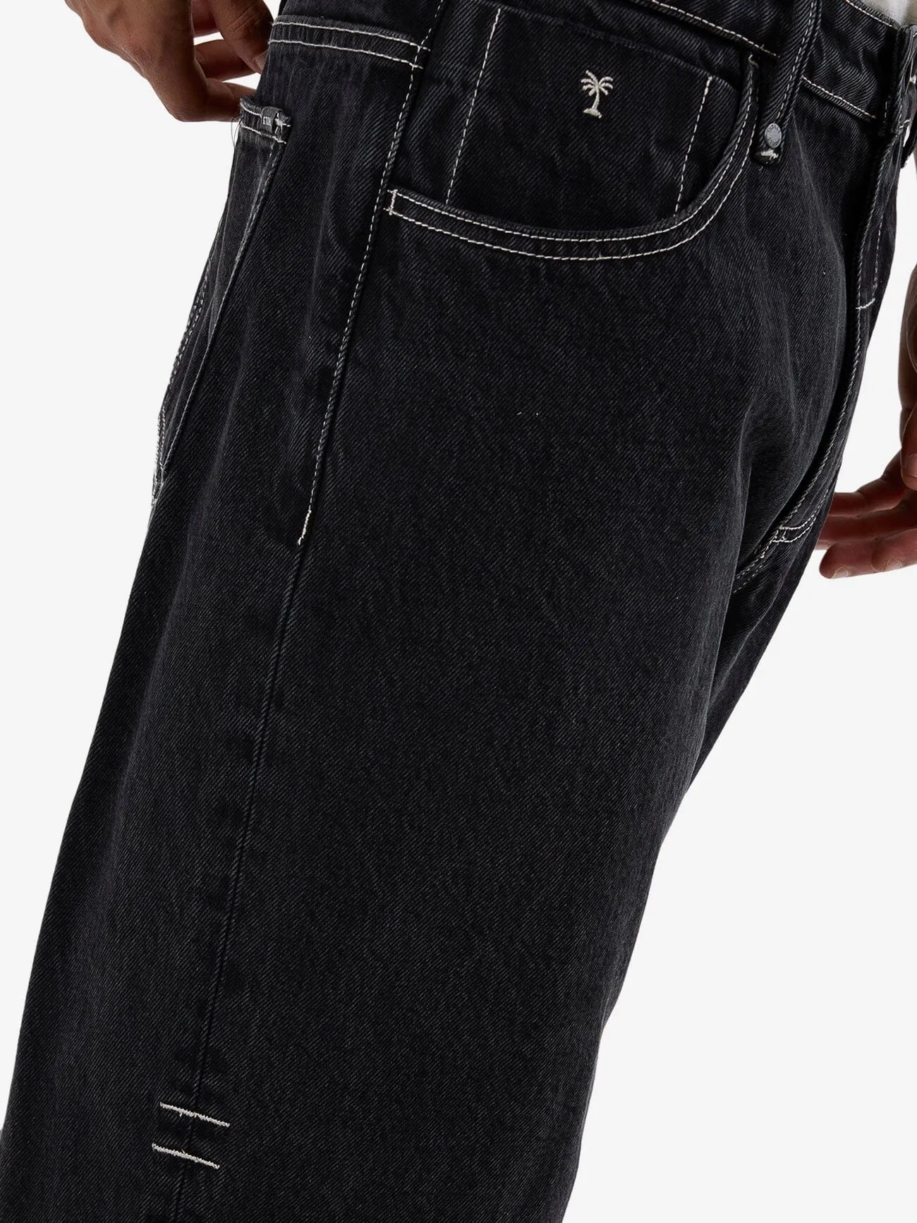 Big Slacker Baggy Denim Jean - Aged Black