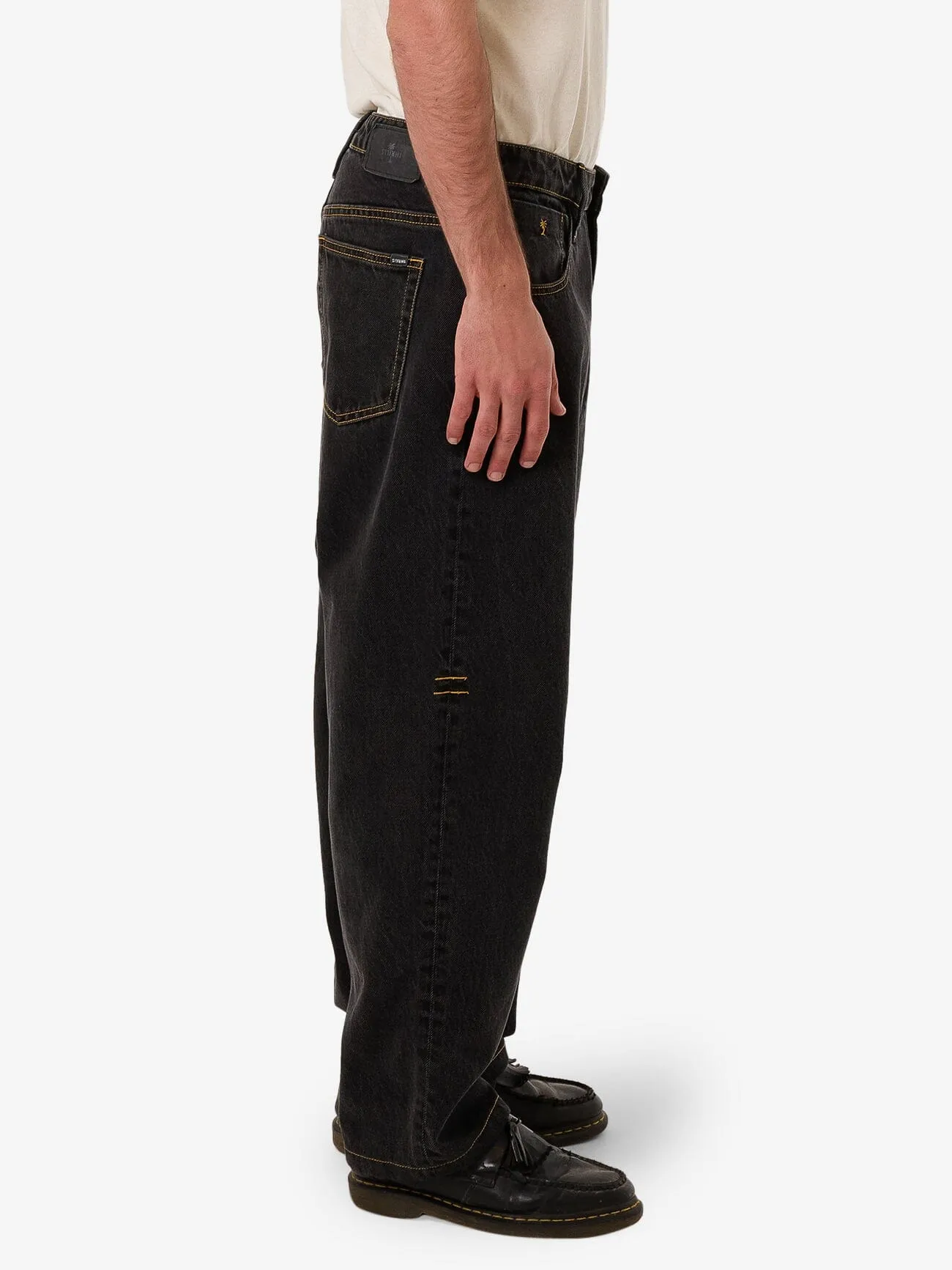 Big Slacker Baggy Denim Jean - Black Bull
