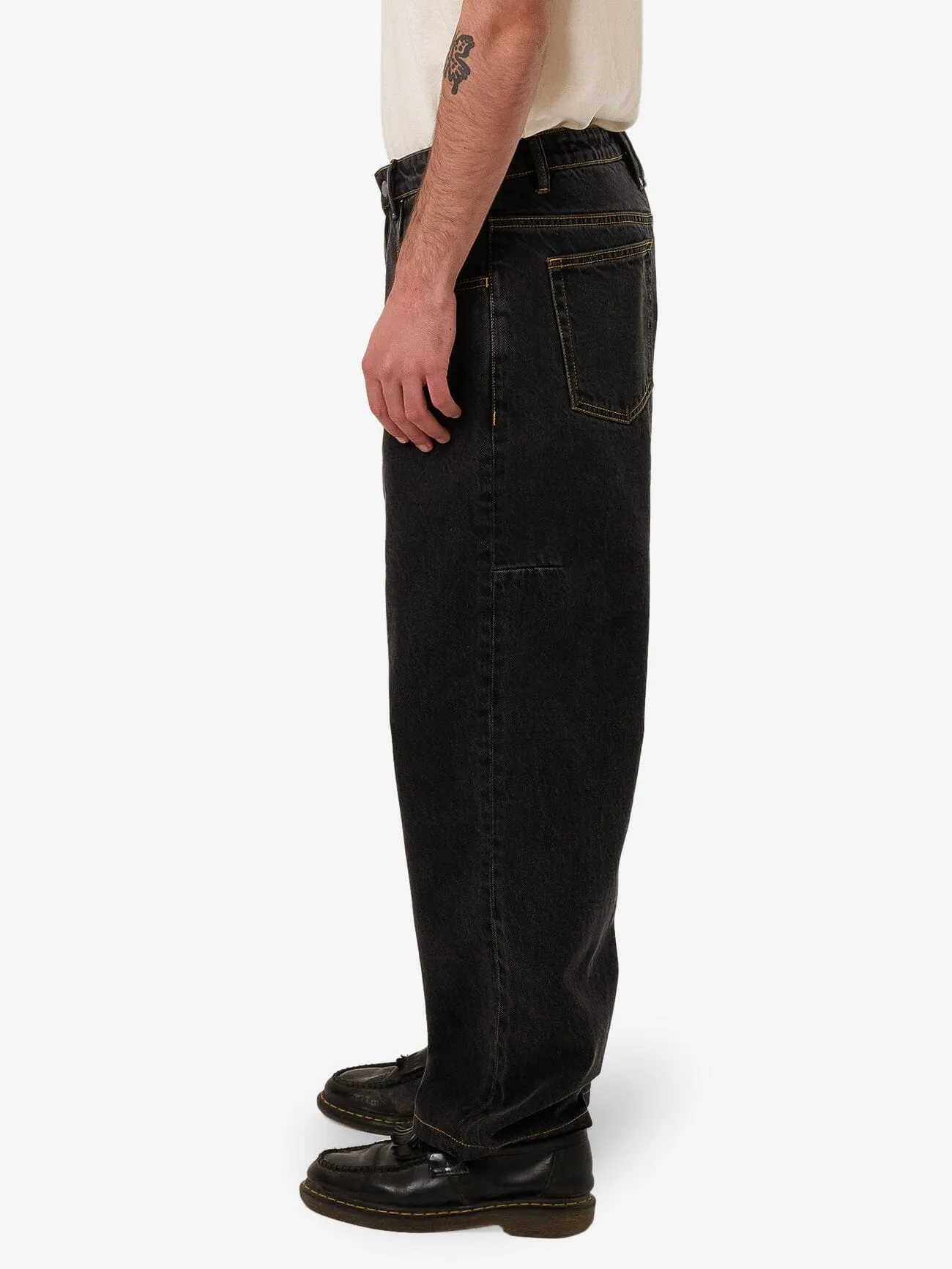 Big Slacker Baggy Denim Jean - Black Bull
