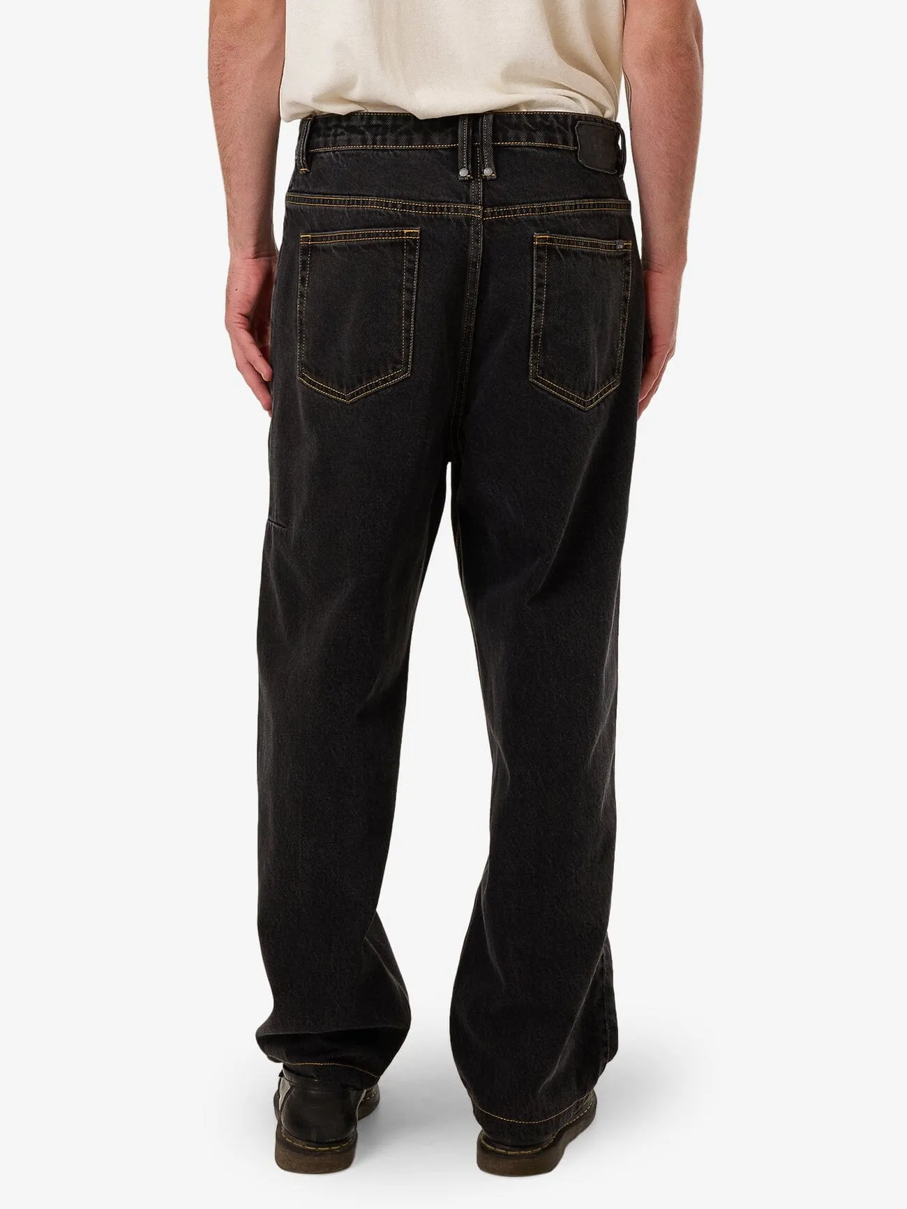 Big Slacker Baggy Denim Jean - Black Bull