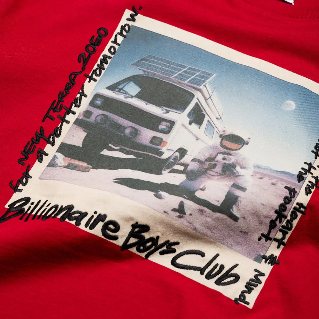Billionaire Boys Club Upper Atmosphere Knit Tee - Chili Pepper
