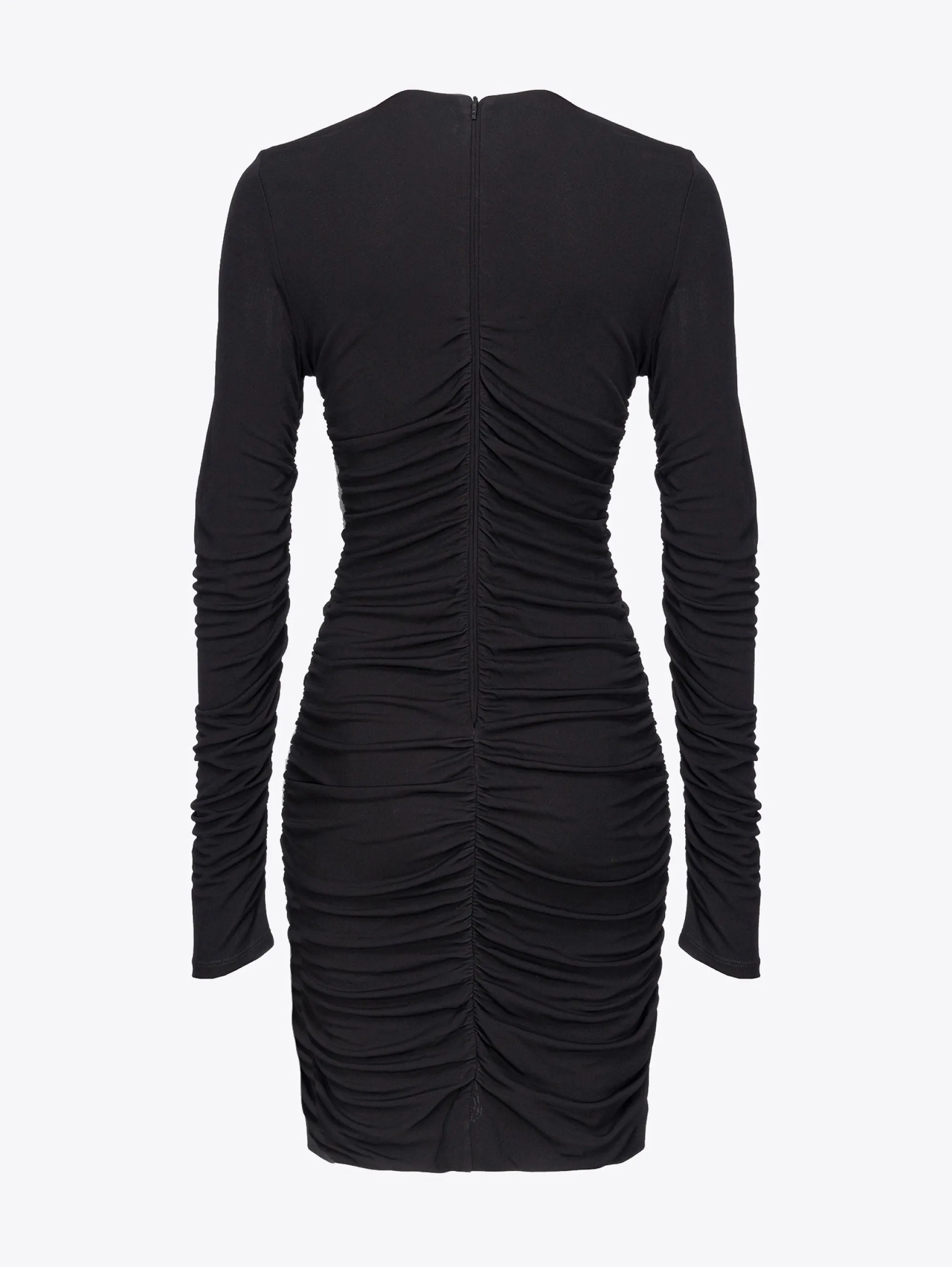 Black Mini Dress with Frills
