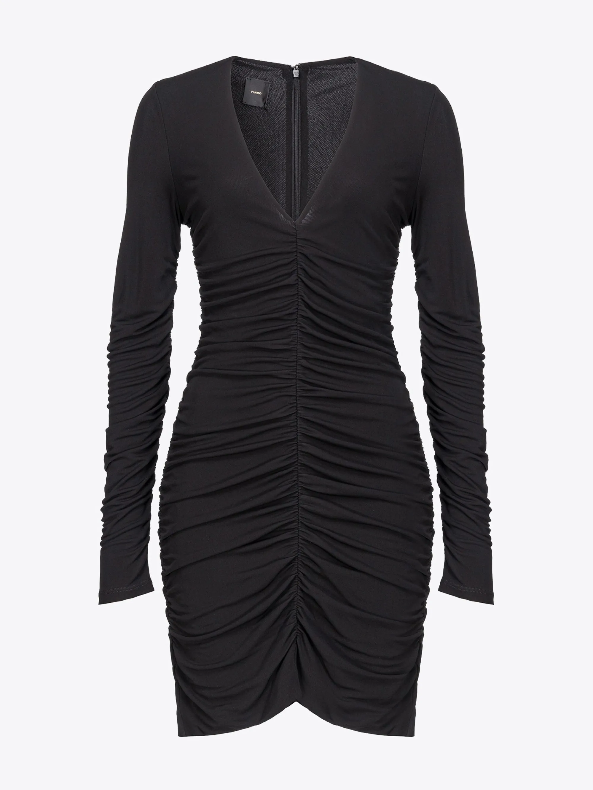 Black Mini Dress with Frills