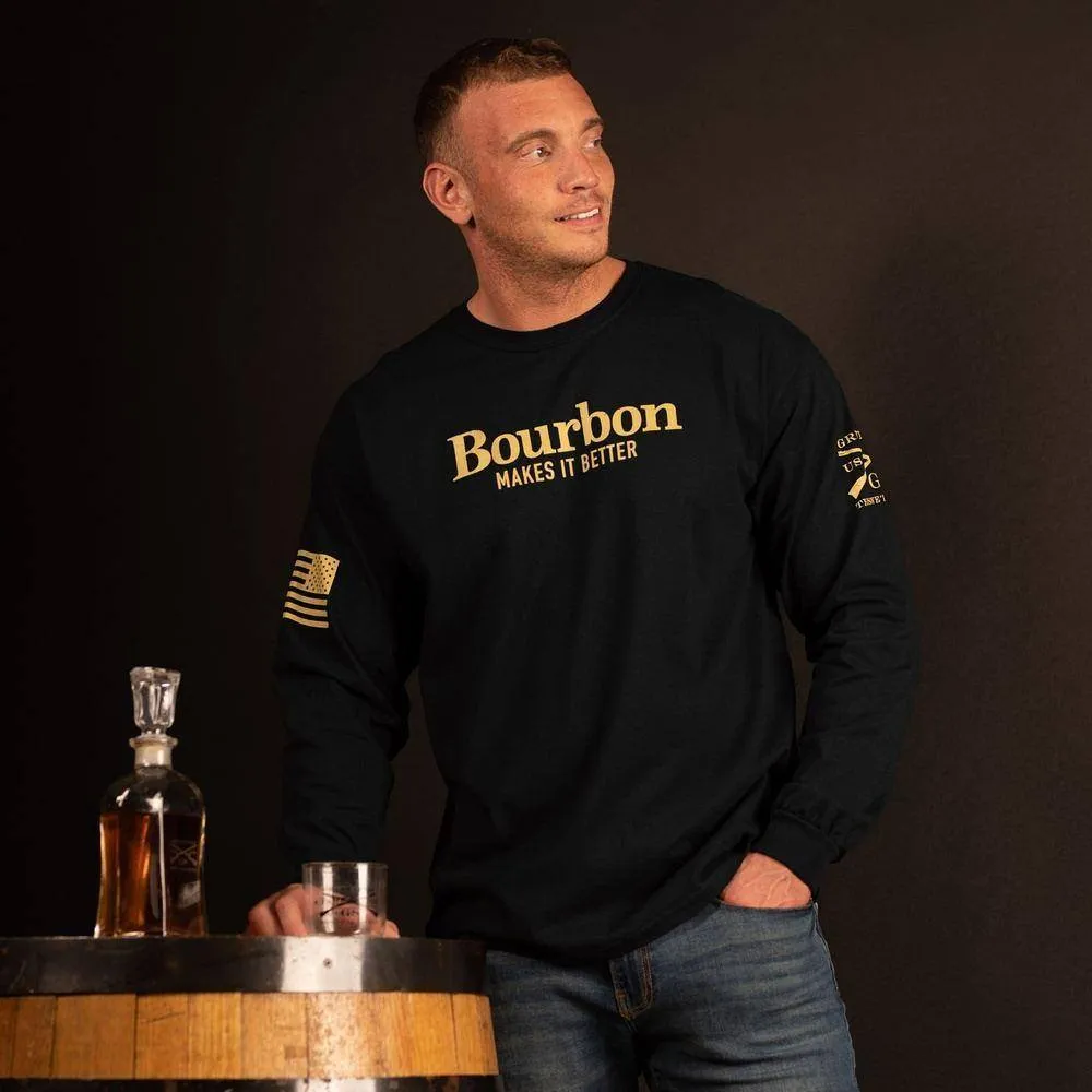 Bourbon Makes It Better Long Sleeve - Black