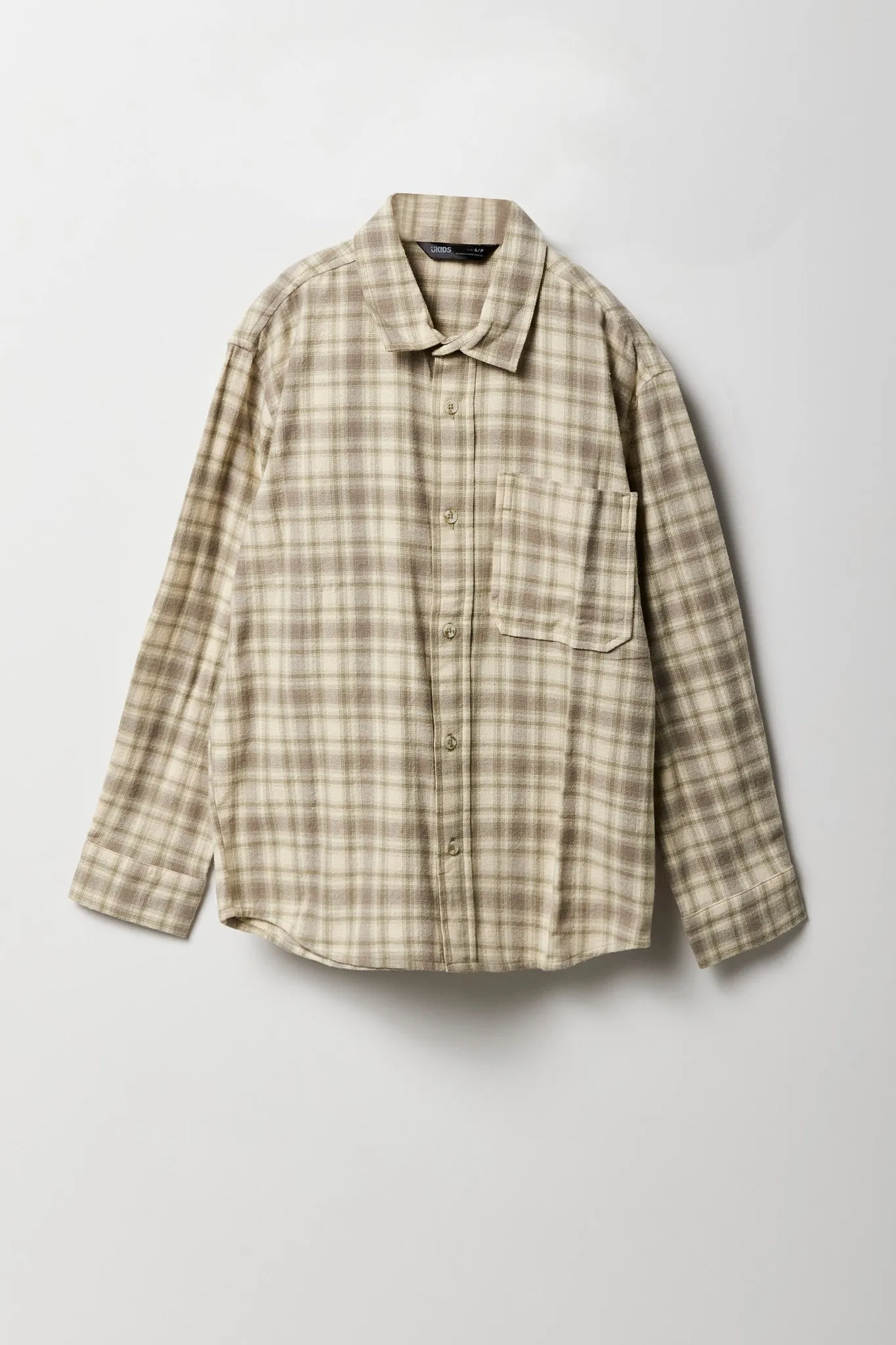Boys Flannel Button-Up Top