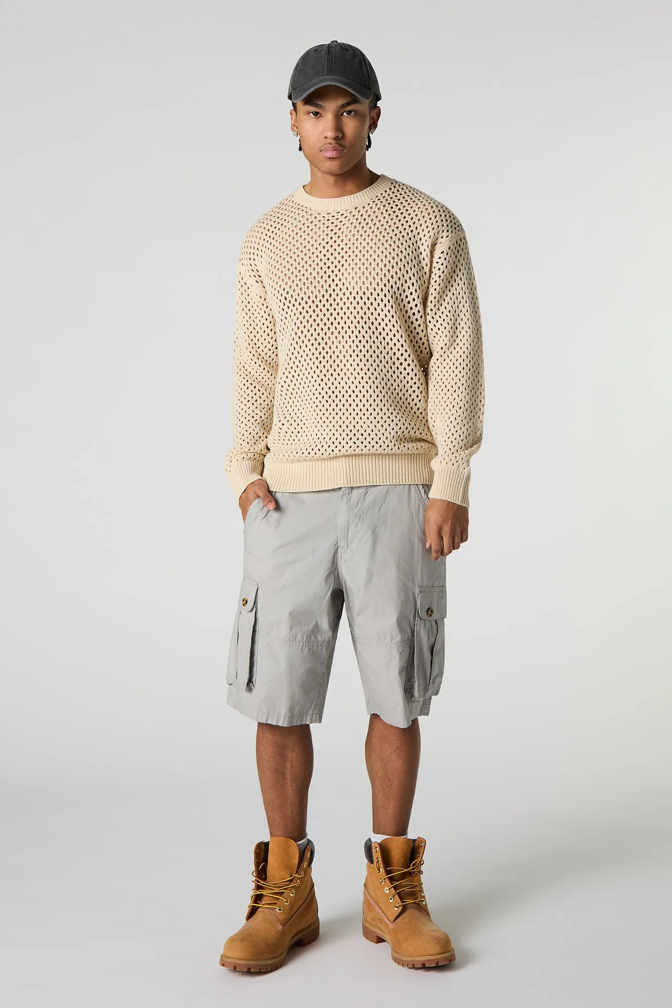 Button Pocket Longline Cargo Short