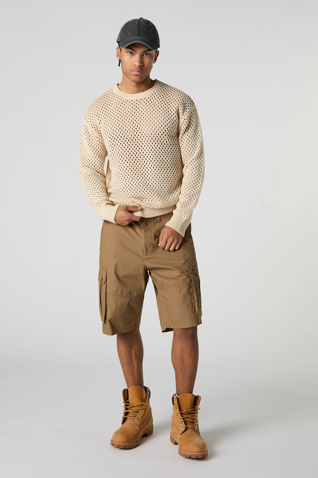 Button Pocket Longline Cargo Short
