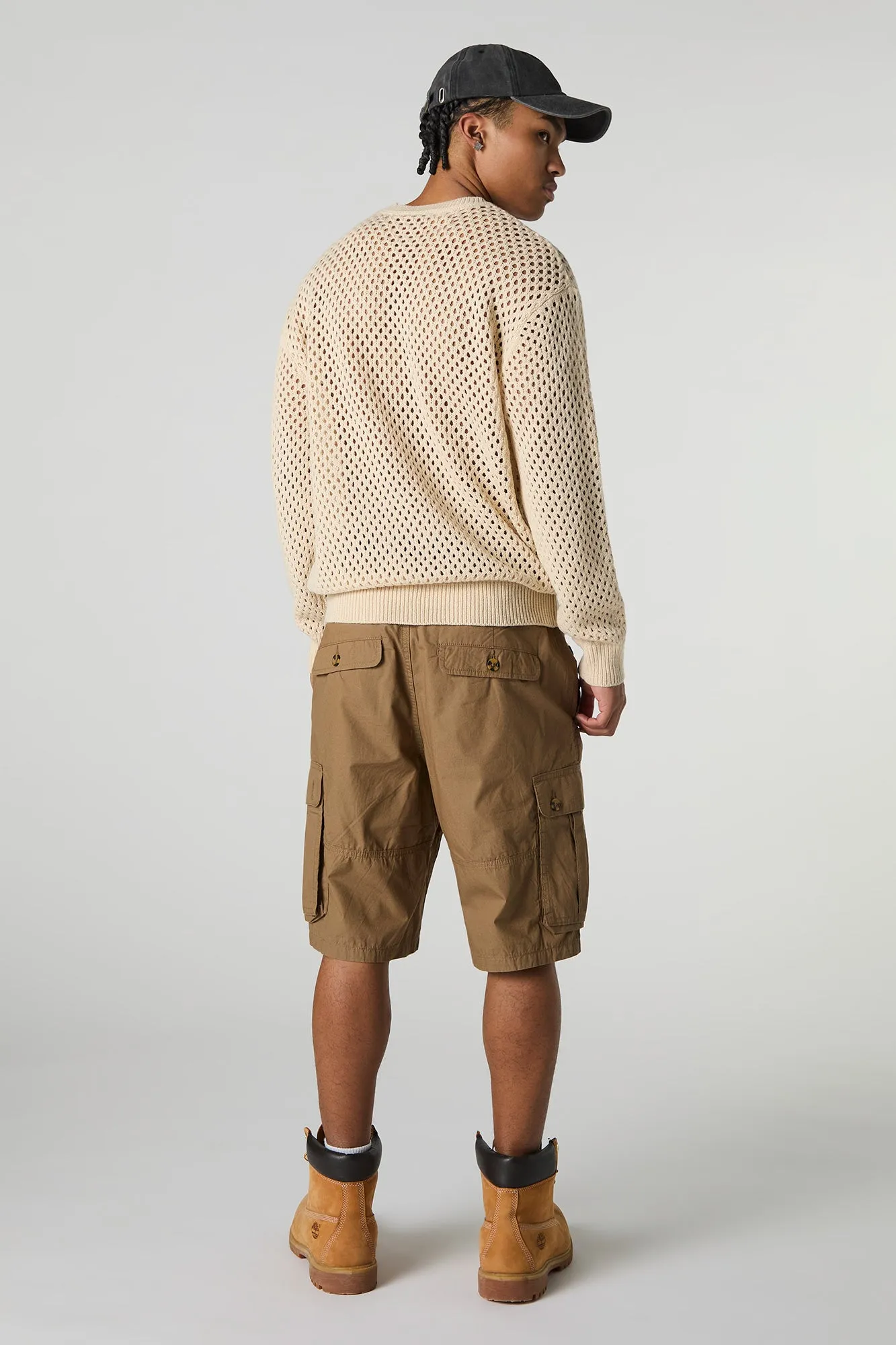 Button Pocket Longline Cargo Short