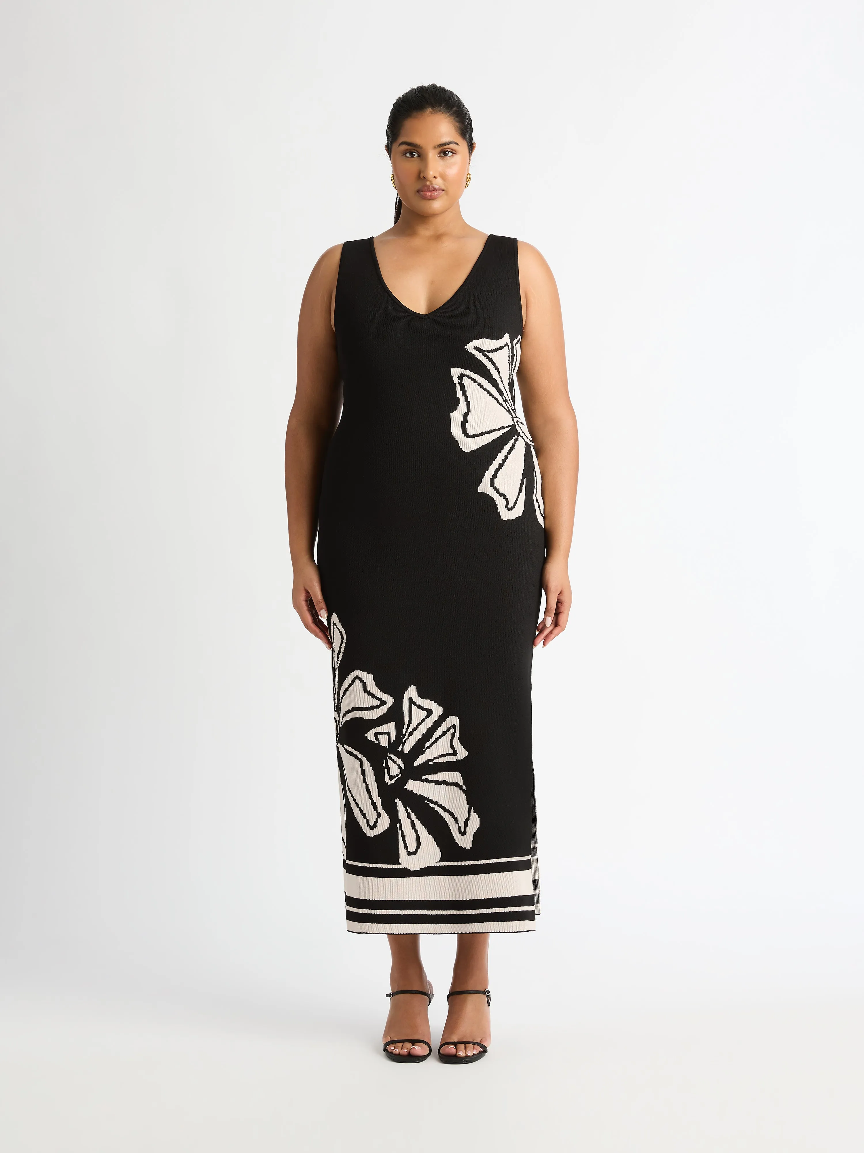 CALYPSO KNIT MIDI DRESS