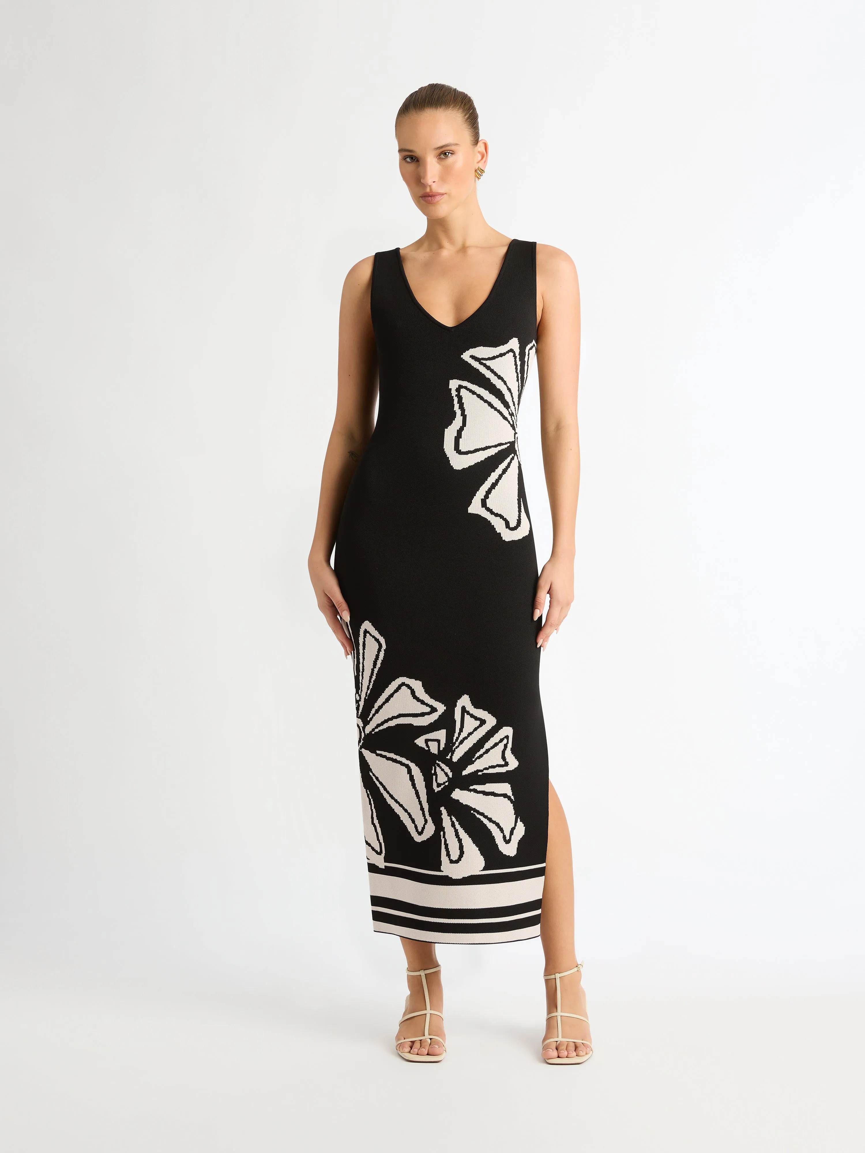 CALYPSO KNIT MIDI DRESS