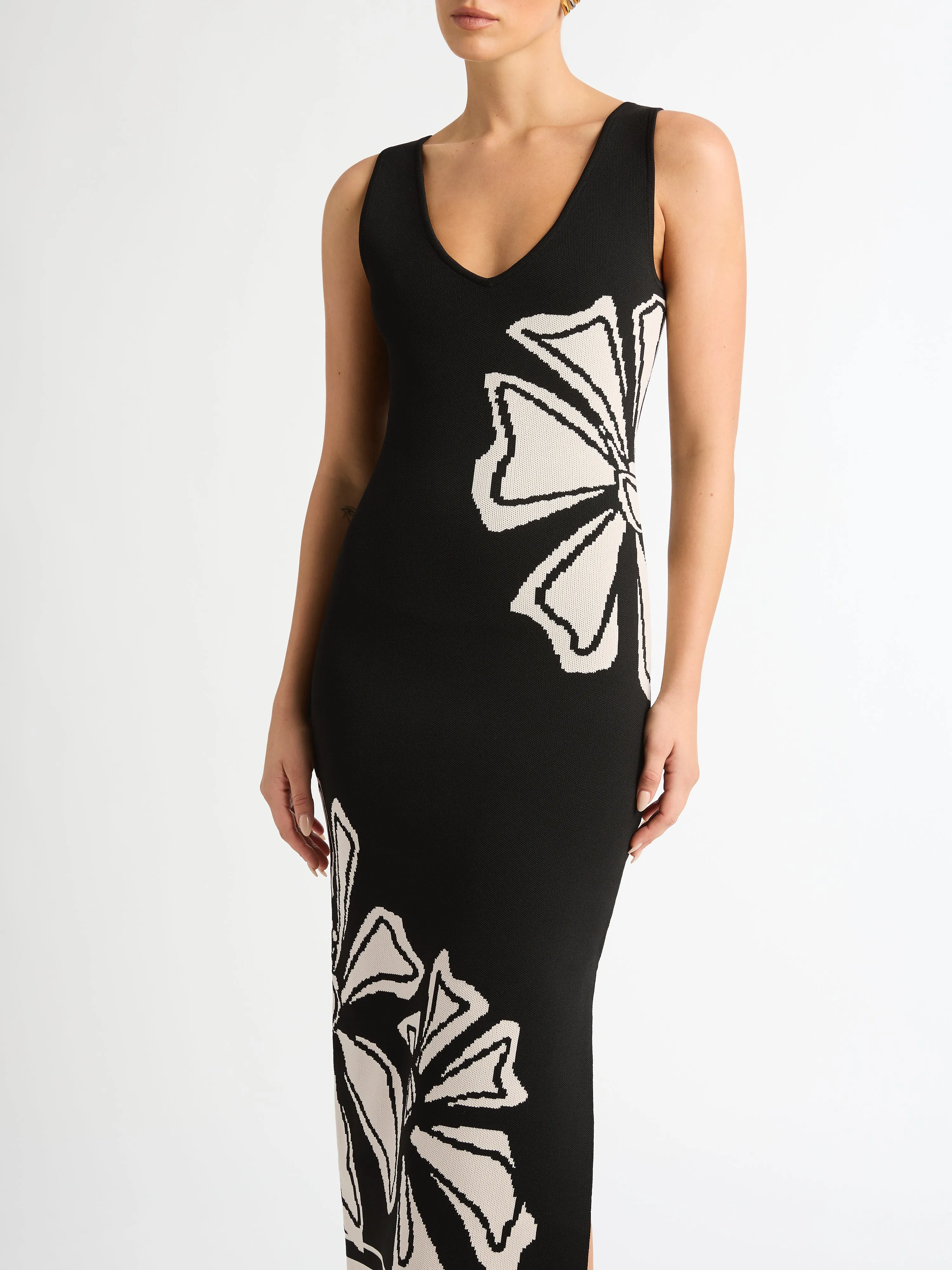 CALYPSO KNIT MIDI DRESS