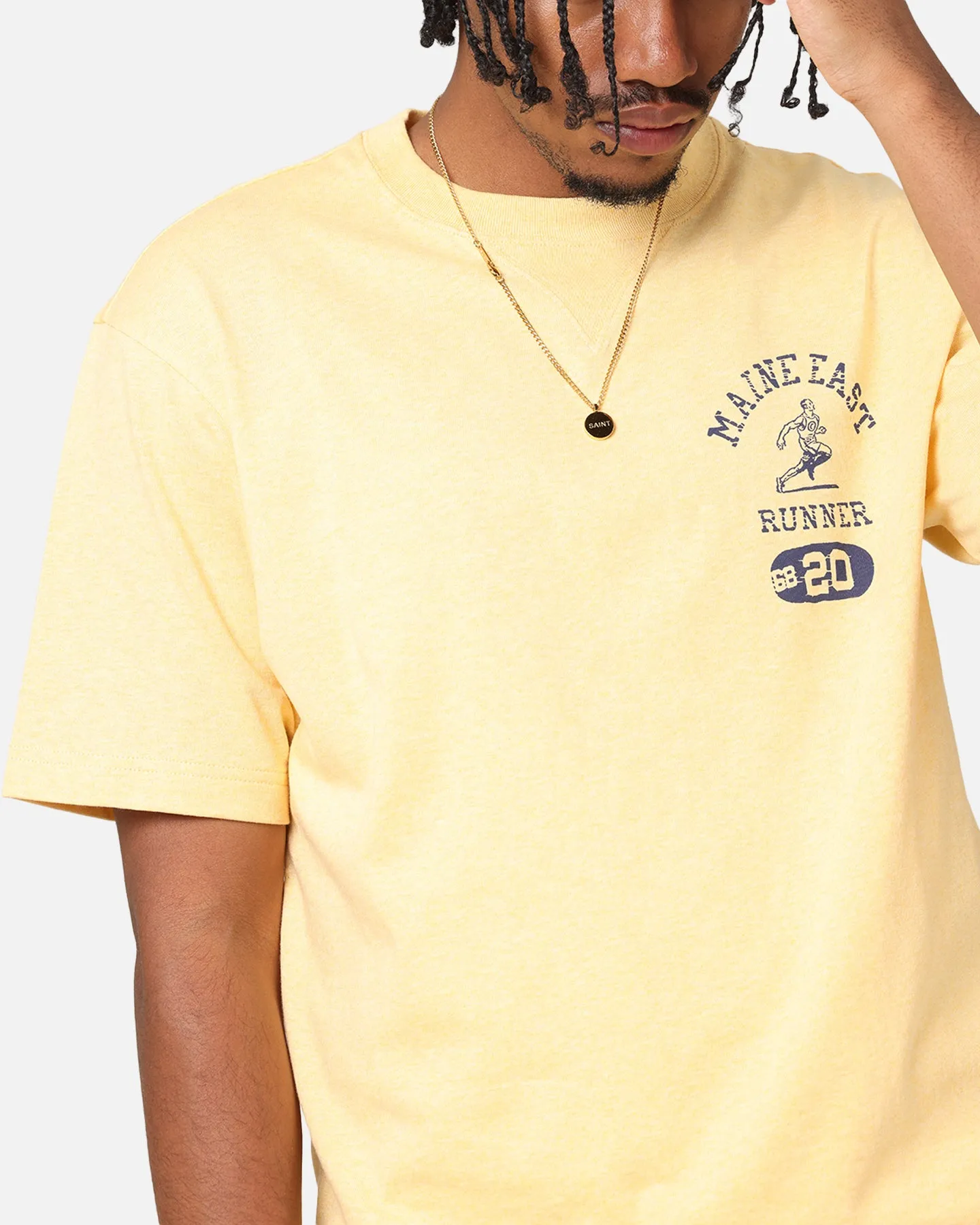 Champion Vintage Mix P.E Class T-Shirt Yellow